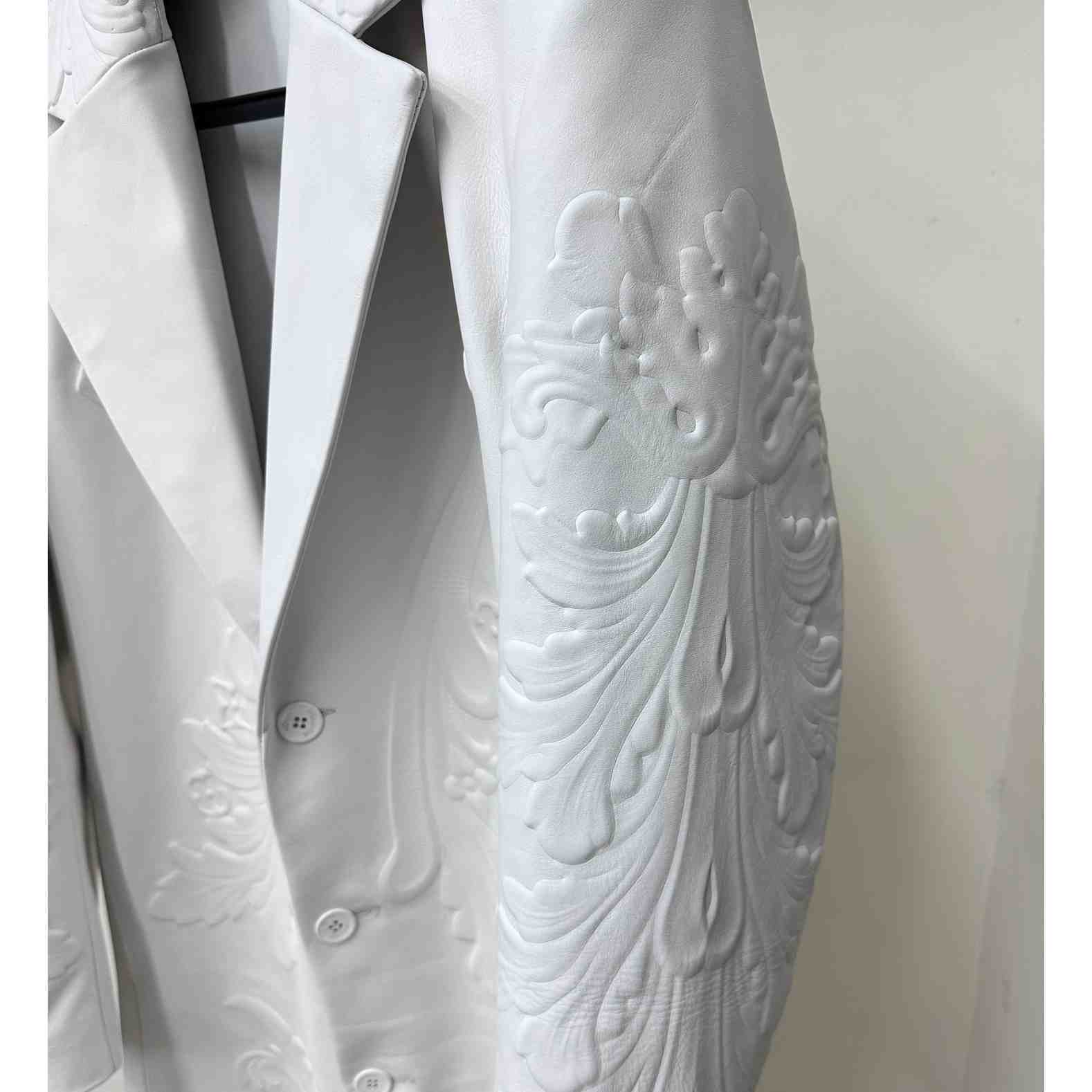 Louis Vuitton LV Ornaments Leather Coat - DopestKickz