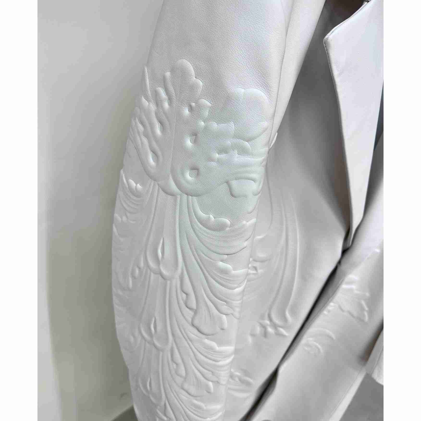 Louis Vuitton LV Ornaments Leather Coat - DopestKickz