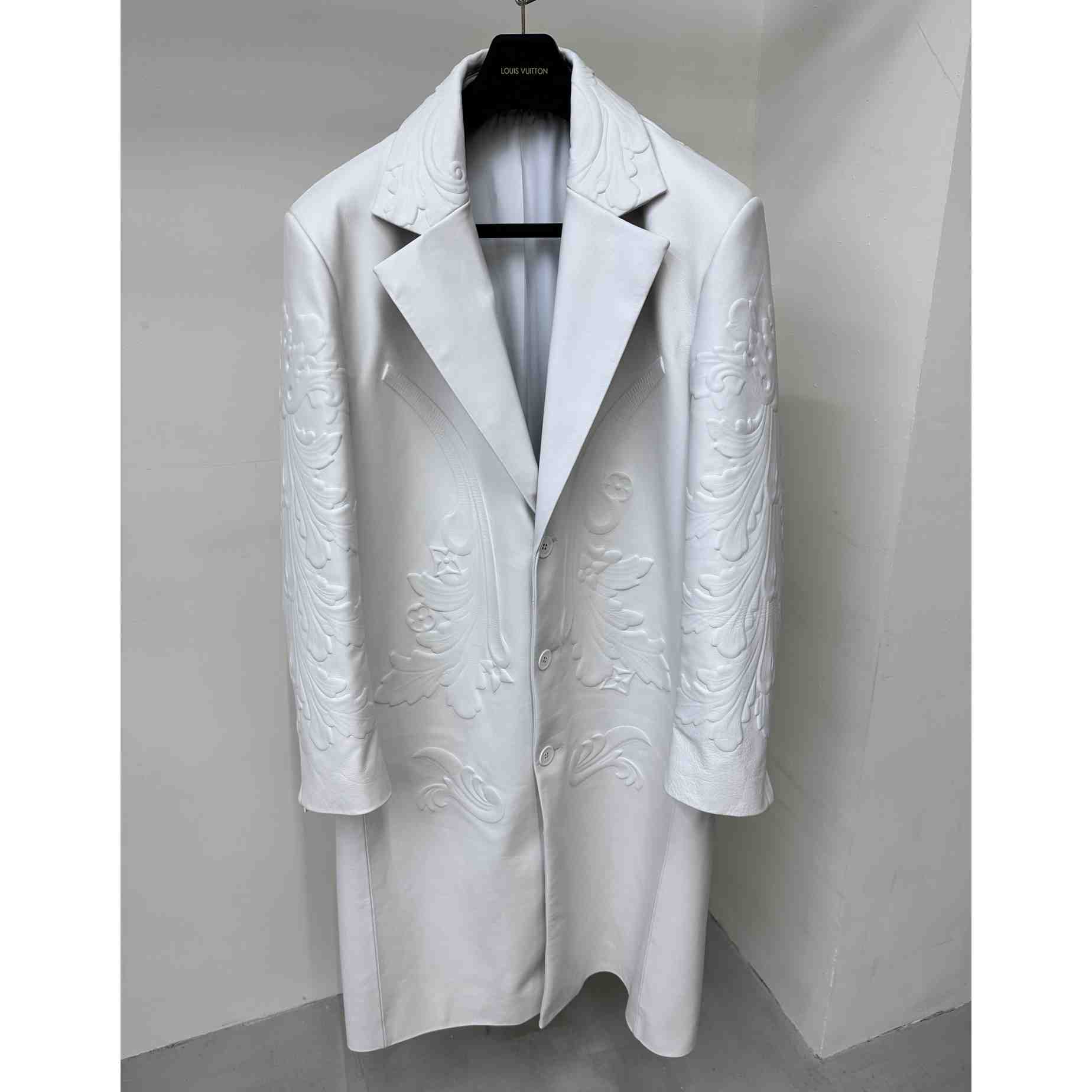 Louis Vuitton LV Ornaments Leather Coat - DopestKickz