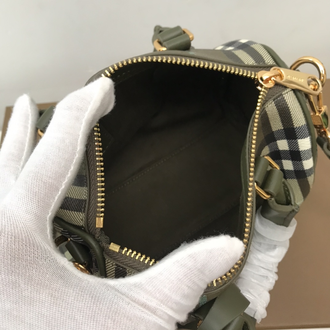 Burberry Check Mini Bowling Bag - DopestKickz