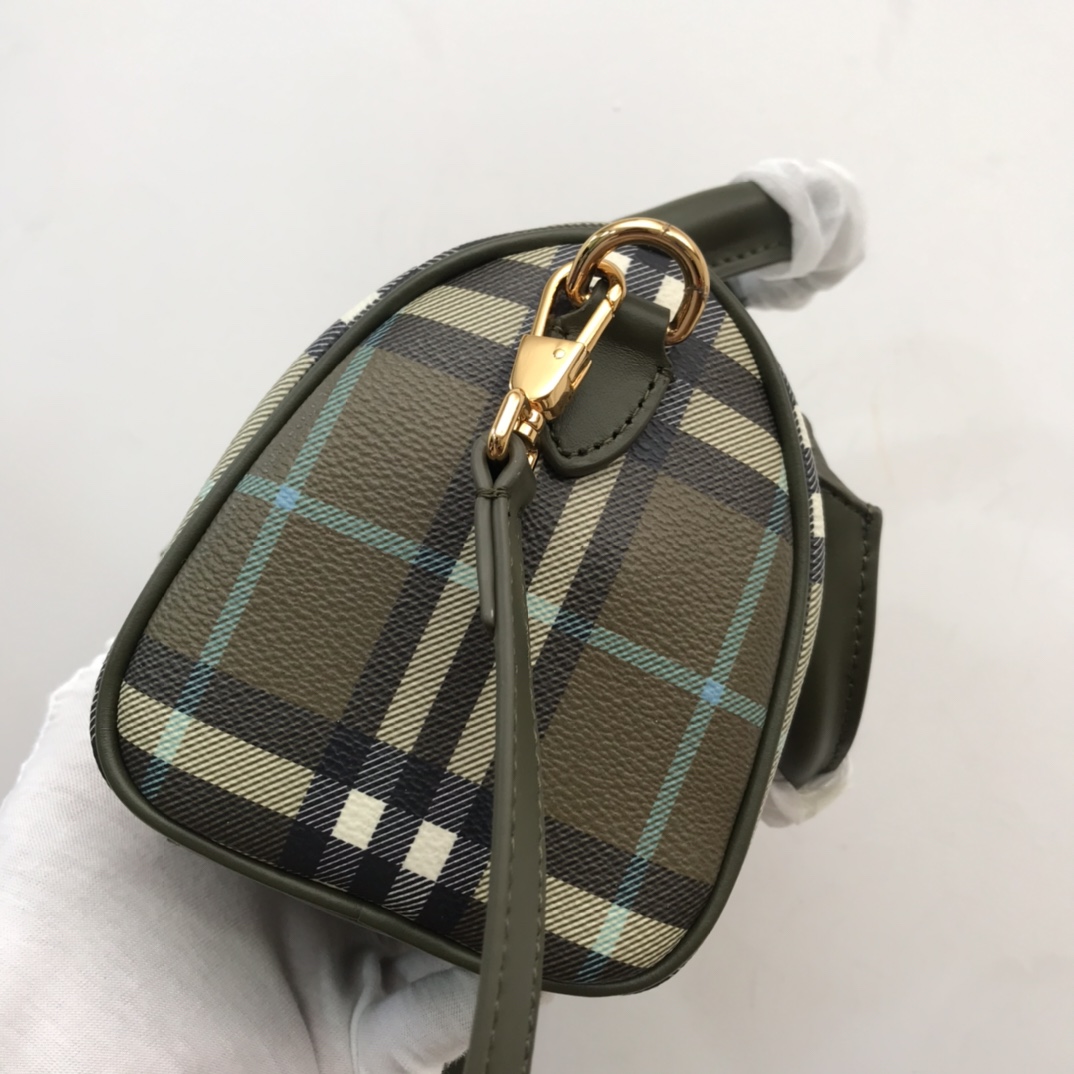 Burberry Check Mini Bowling Bag - DopestKickz