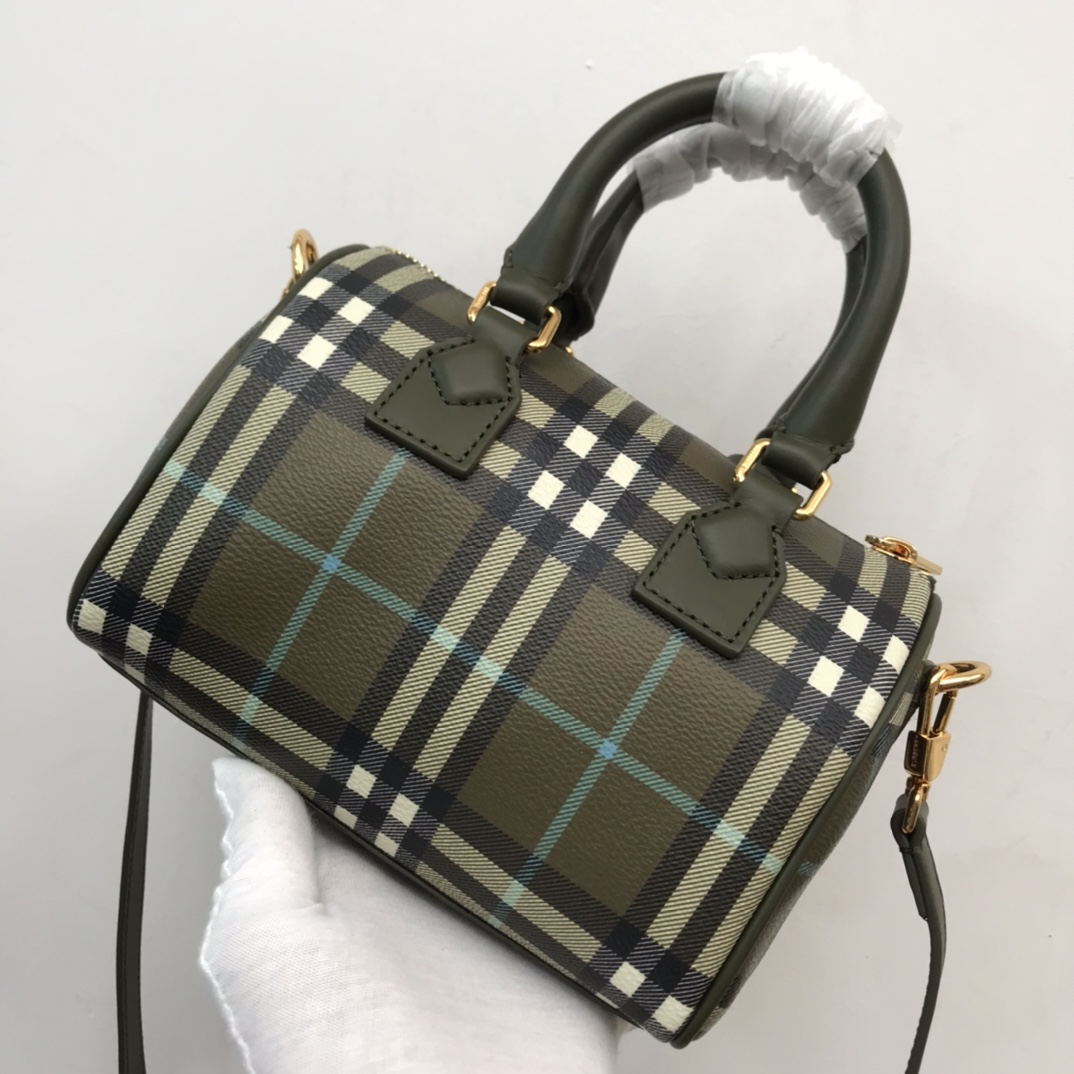 Burberry Check Mini Bowling Bag - DopestKickz