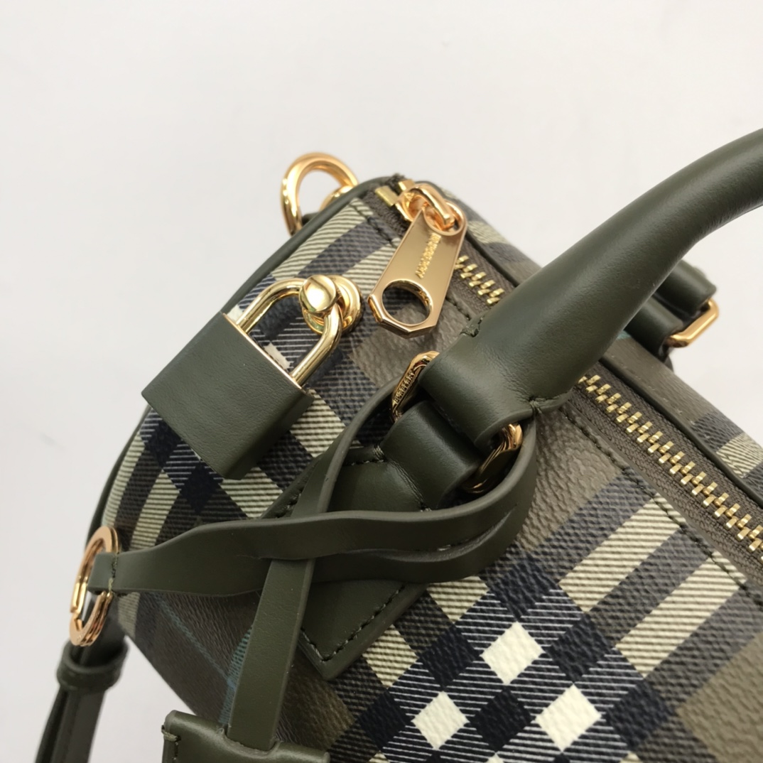 Burberry Check Mini Bowling Bag - DopestKickz