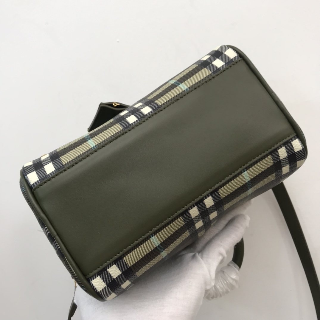 Burberry Check Mini Bowling Bag - DopestKickz