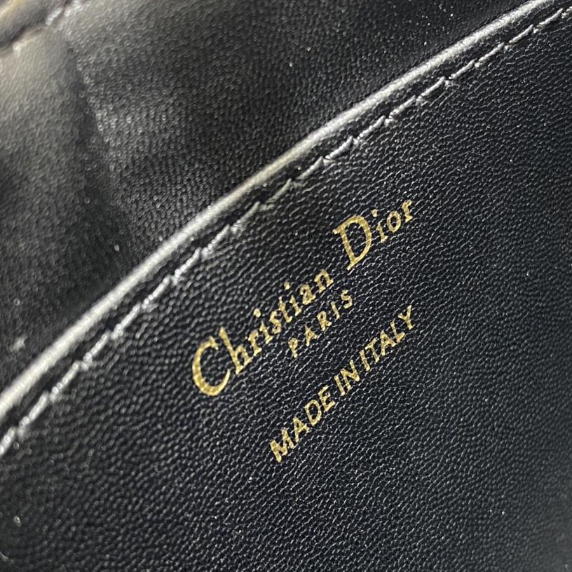 Dior Caro Colle Noire Clutch With Chain - DopestKickz