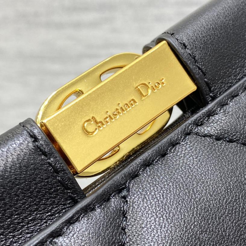 Dior Caro Colle Noire Clutch With Chain - DopestKickz