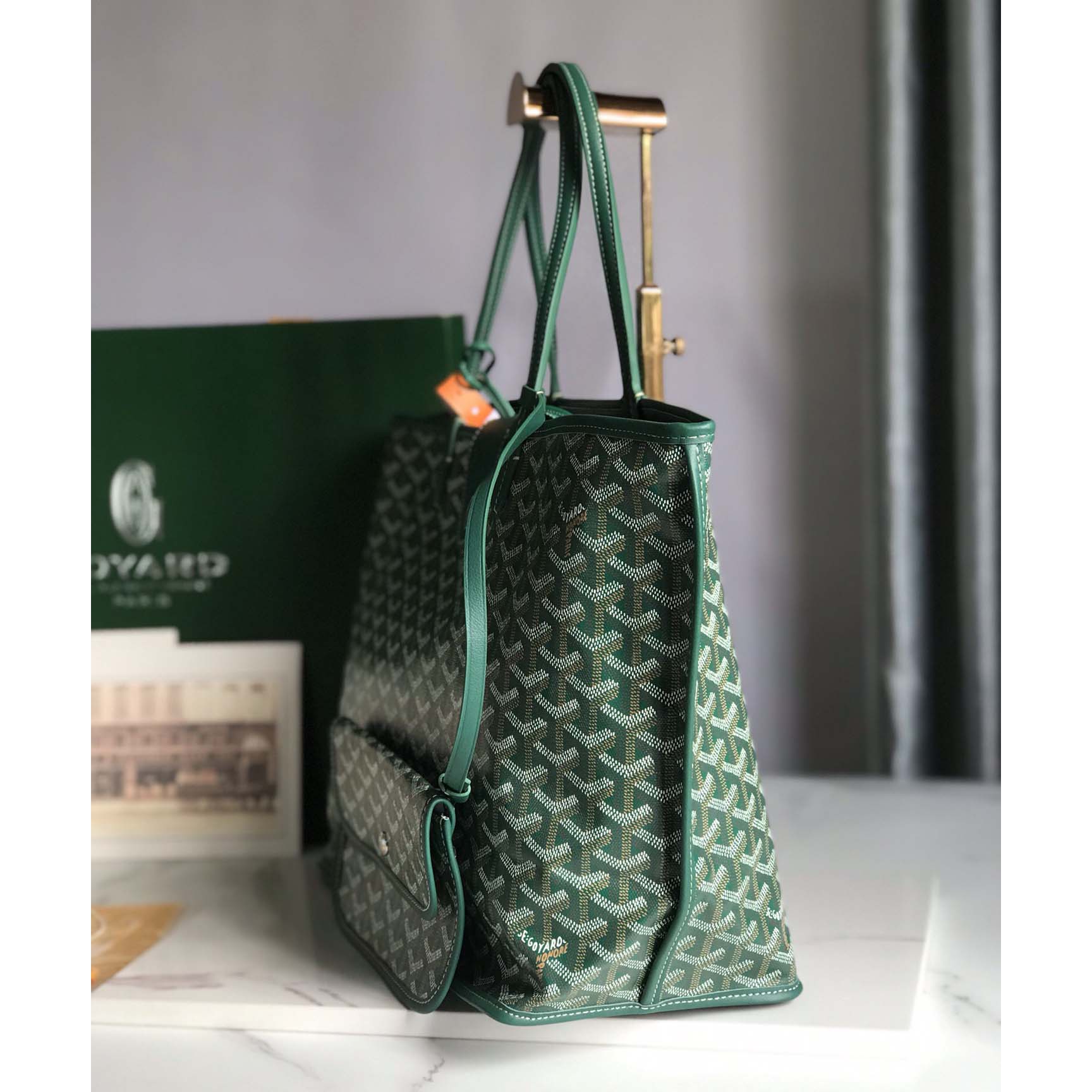 Goyard Saint Louis Tote Pm Green  (34-28-15cm) - DopestKickz