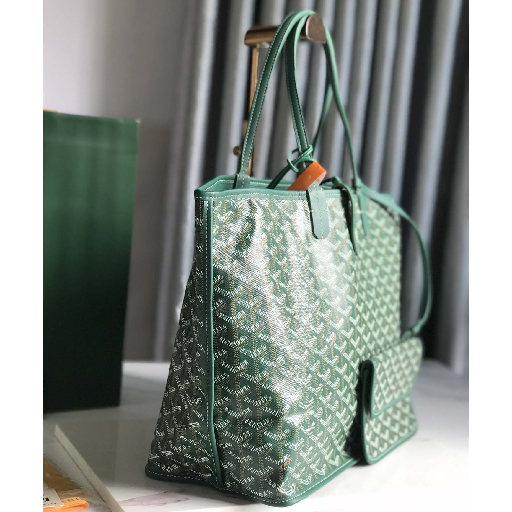 Goyard Saint Louis Tote Pm Green  (34-28-15cm) - DopestKickz