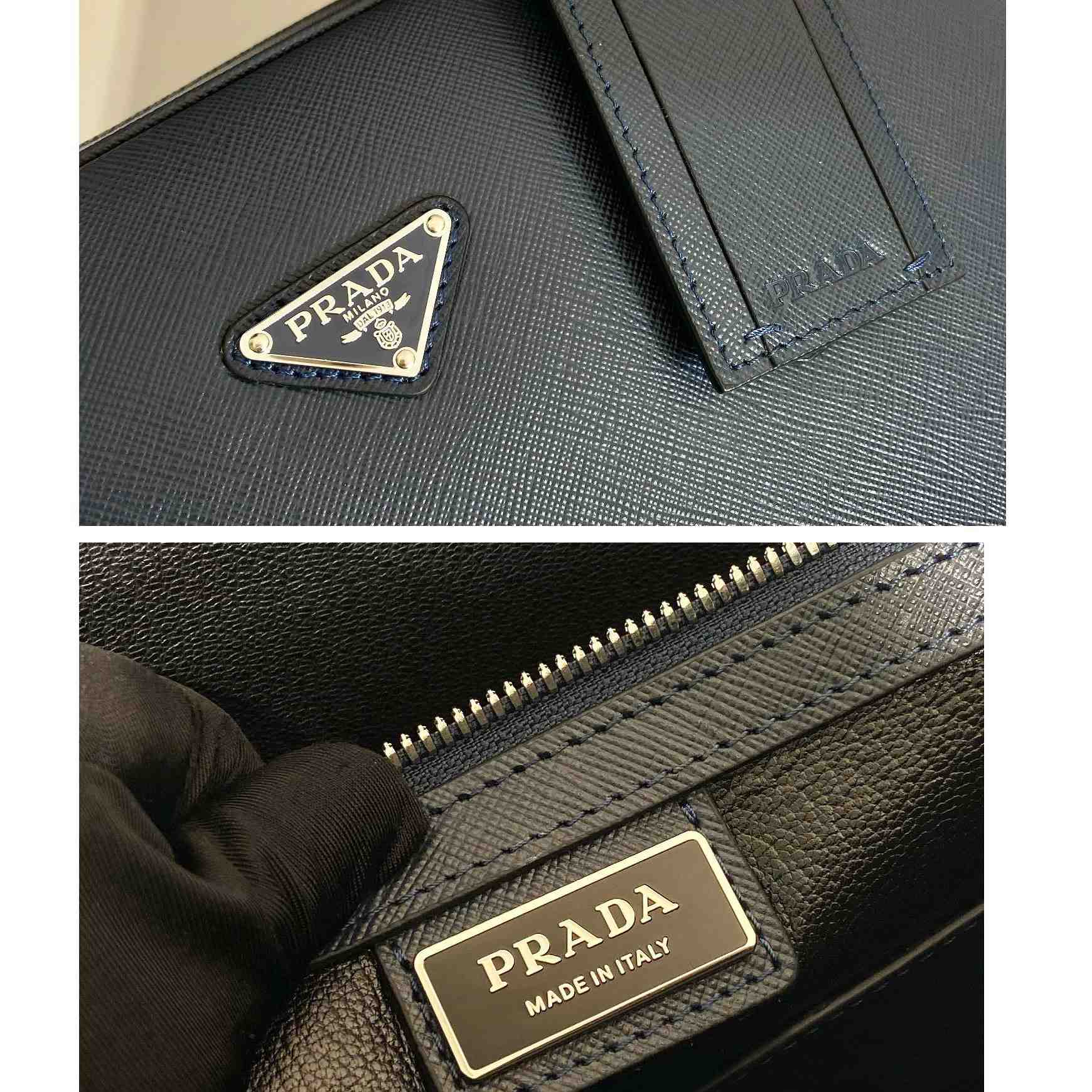 Prada Saffiano Leather Work Bag - DopestKickz