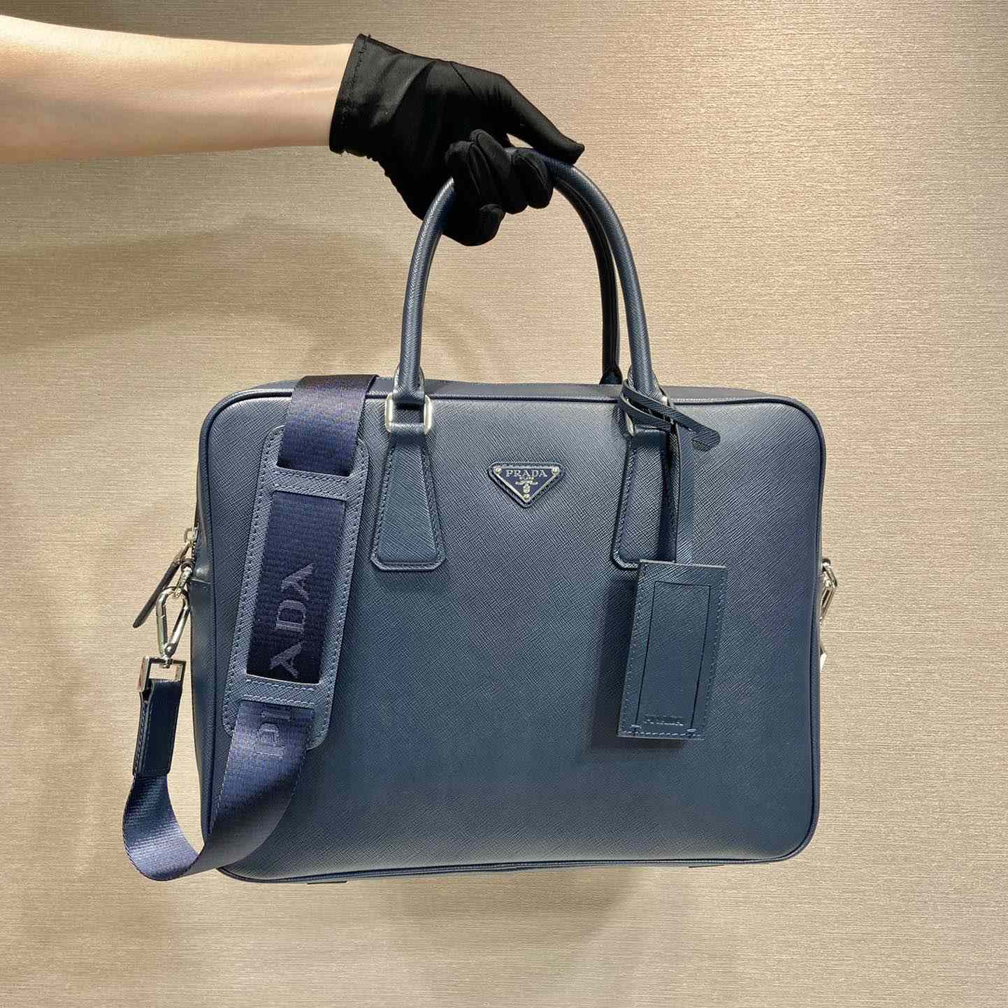 Prada Saffiano Leather Work Bag - DopestKickz