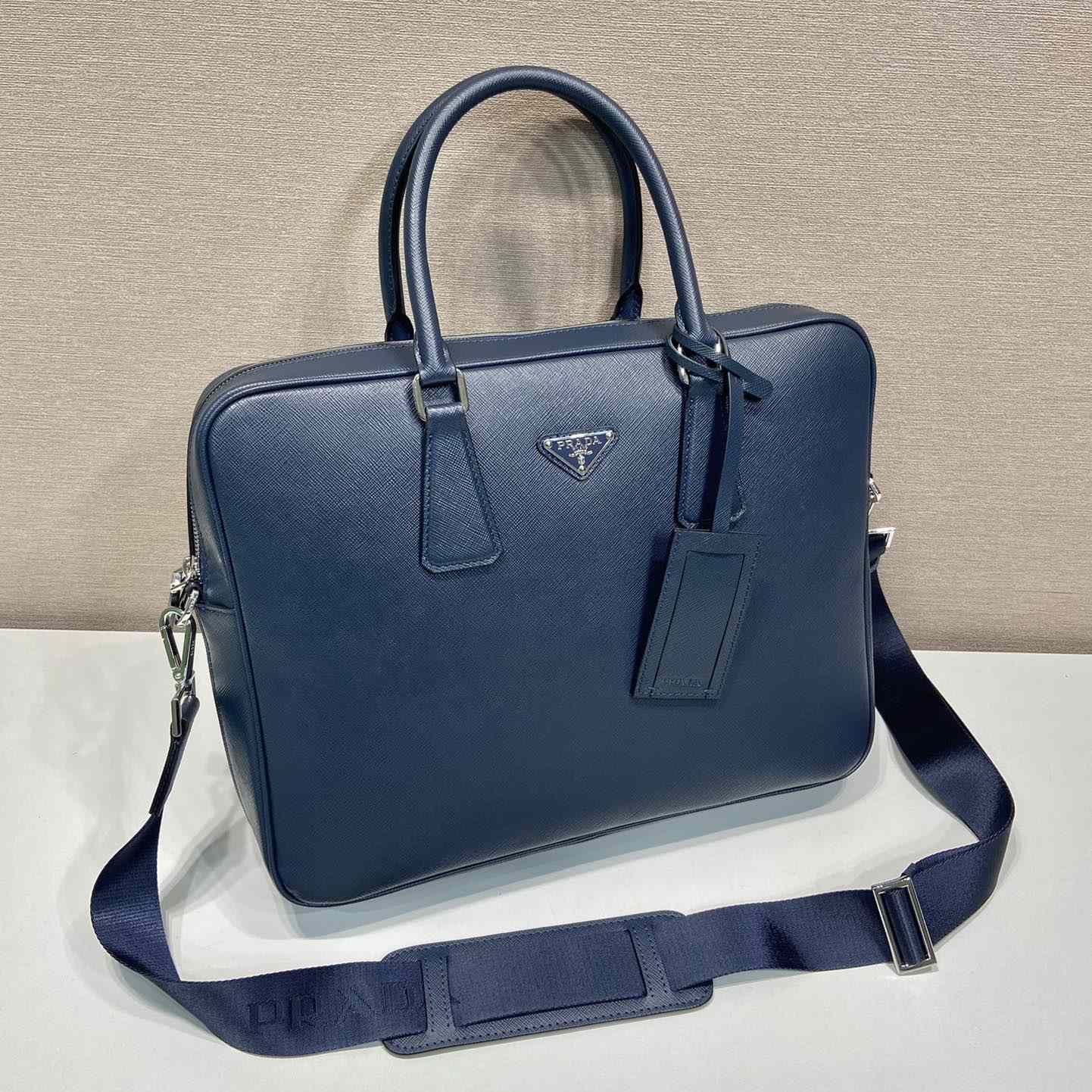 Prada Saffiano Leather Work Bag - DopestKickz