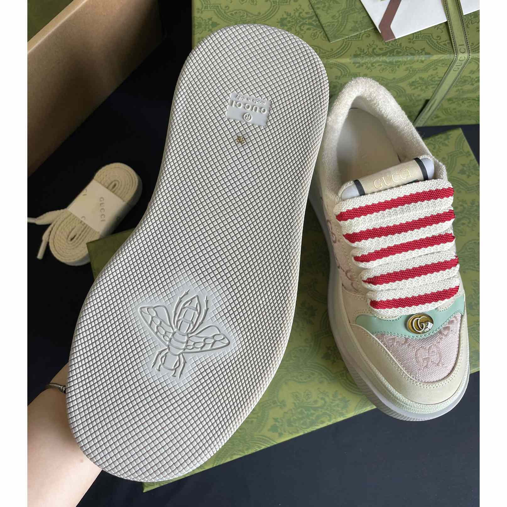 Gucci Women's Screener Sneaker - DopestKickz