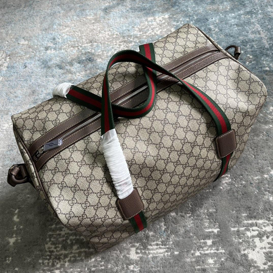 Gucci Maxi Duffle Bag With Web(45.5x 29x 27cm) - DopestKickz