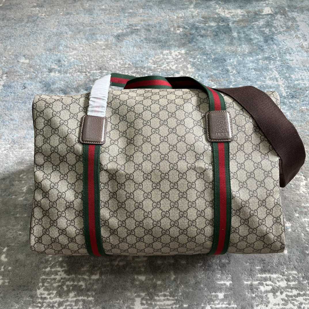 Gucci Maxi Duffle Bag With Web(45.5x 29x 27cm) - DopestKickz
