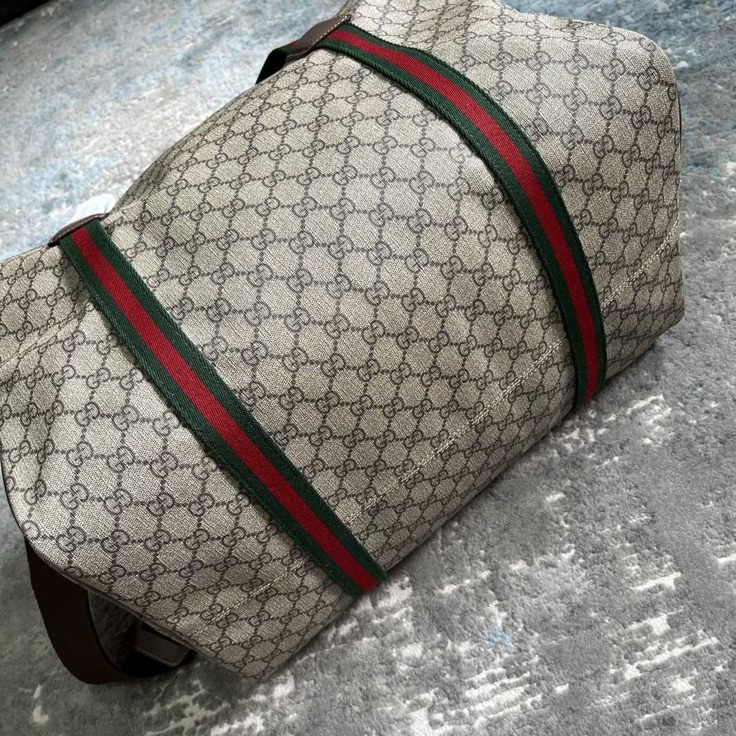 Gucci Maxi Duffle Bag With Web(45.5x 29x 27cm) - DopestKickz