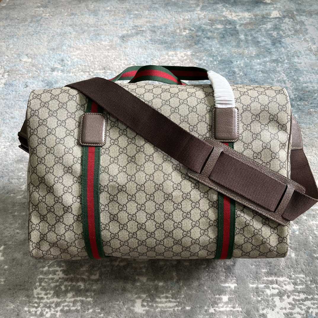 Gucci Maxi Duffle Bag With Web(45.5x 29x 27cm) - DopestKickz