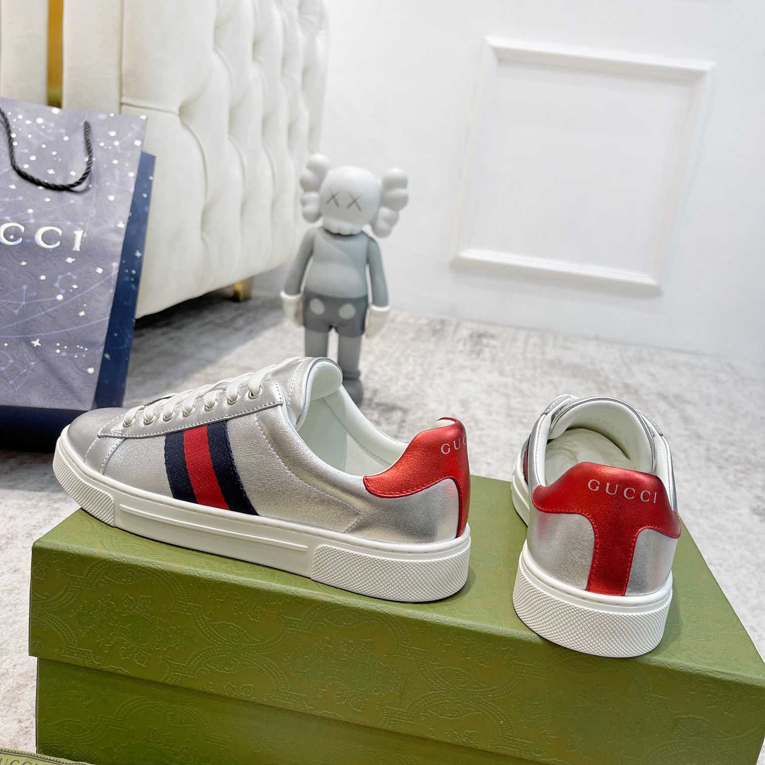 Gucci Ace Sneaker With Web - DopestKickz
