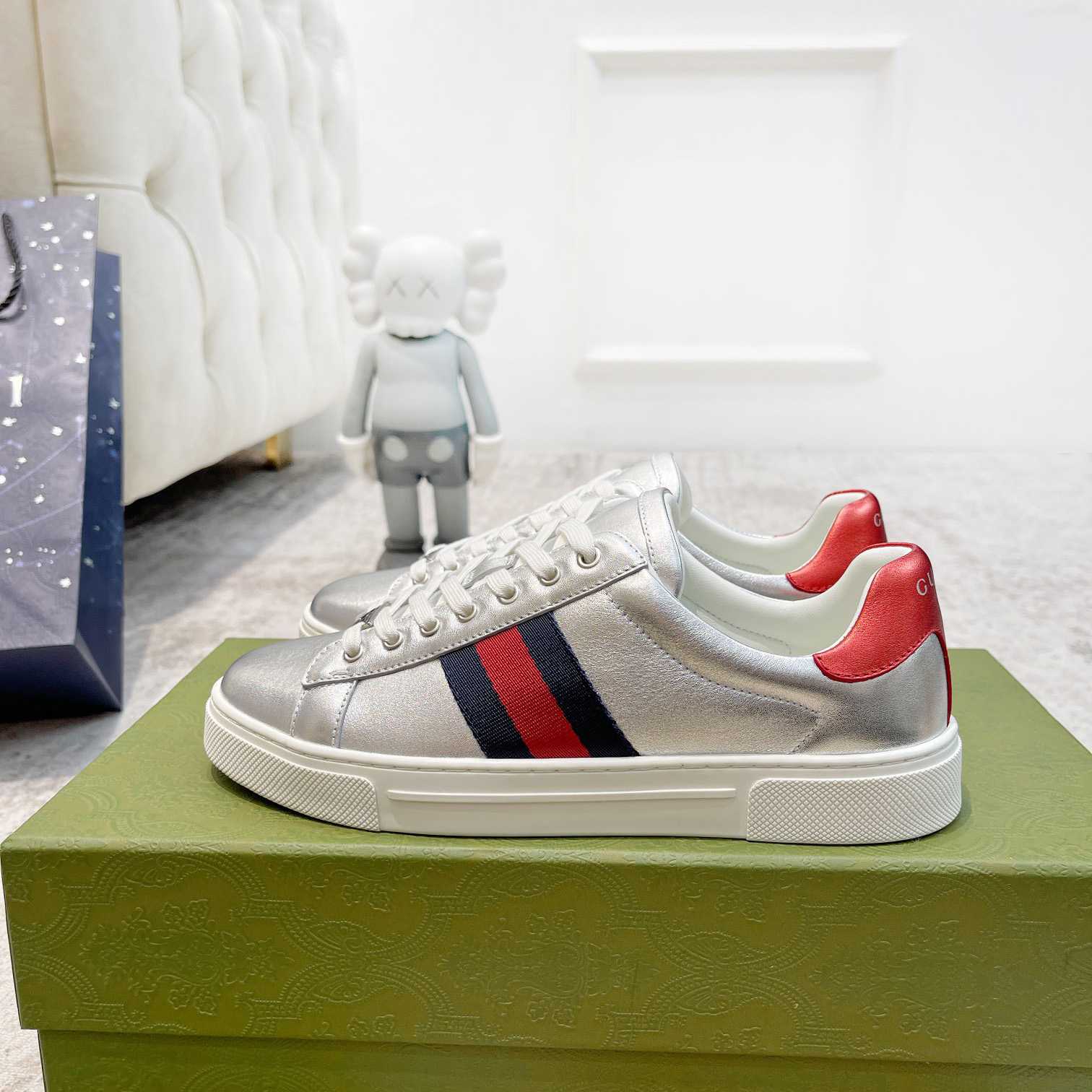 Gucci Ace Sneaker With Web - DopestKickz