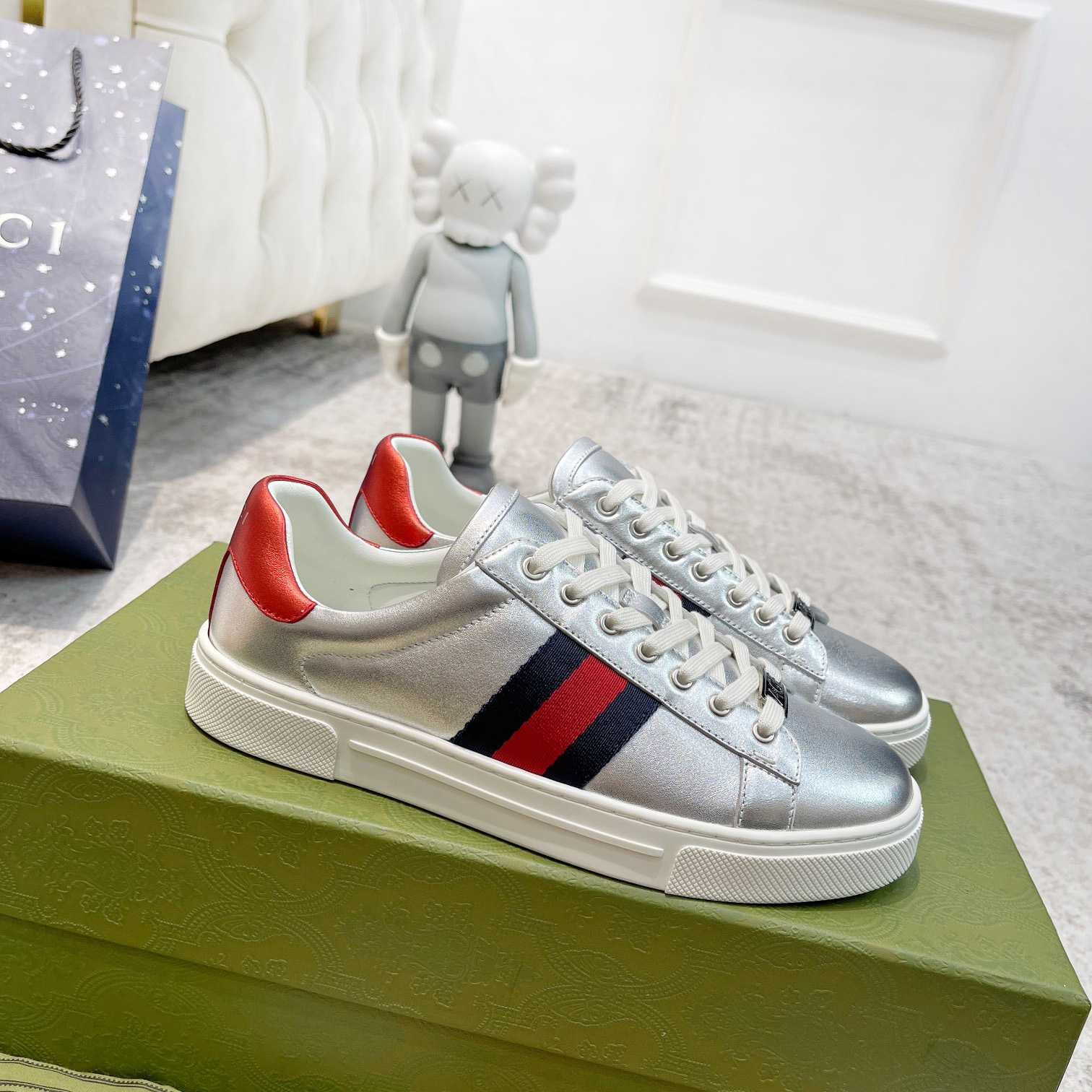 Gucci Ace Sneaker With Web - DopestKickz