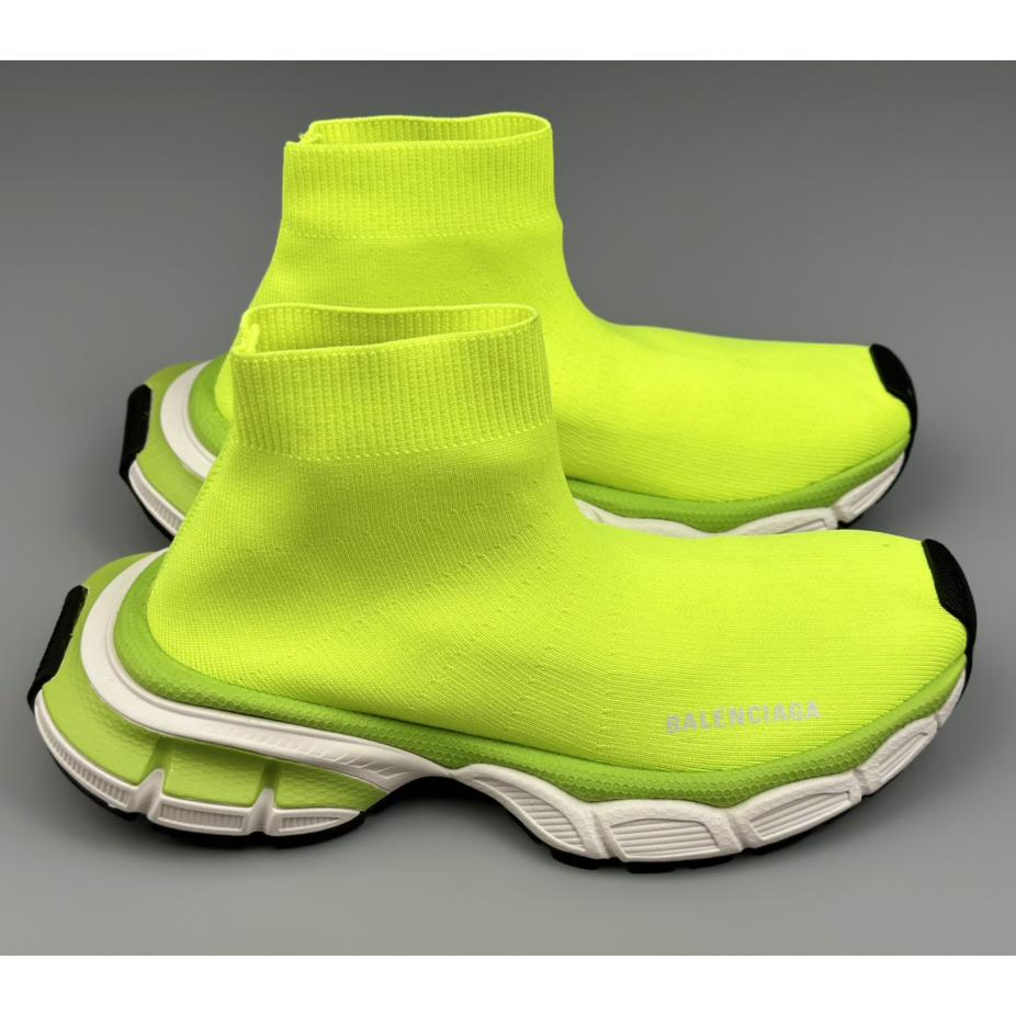 Balenciaga 3XL Sock Recycled Knit Sneaker In Neon Yellow - DopestKickz