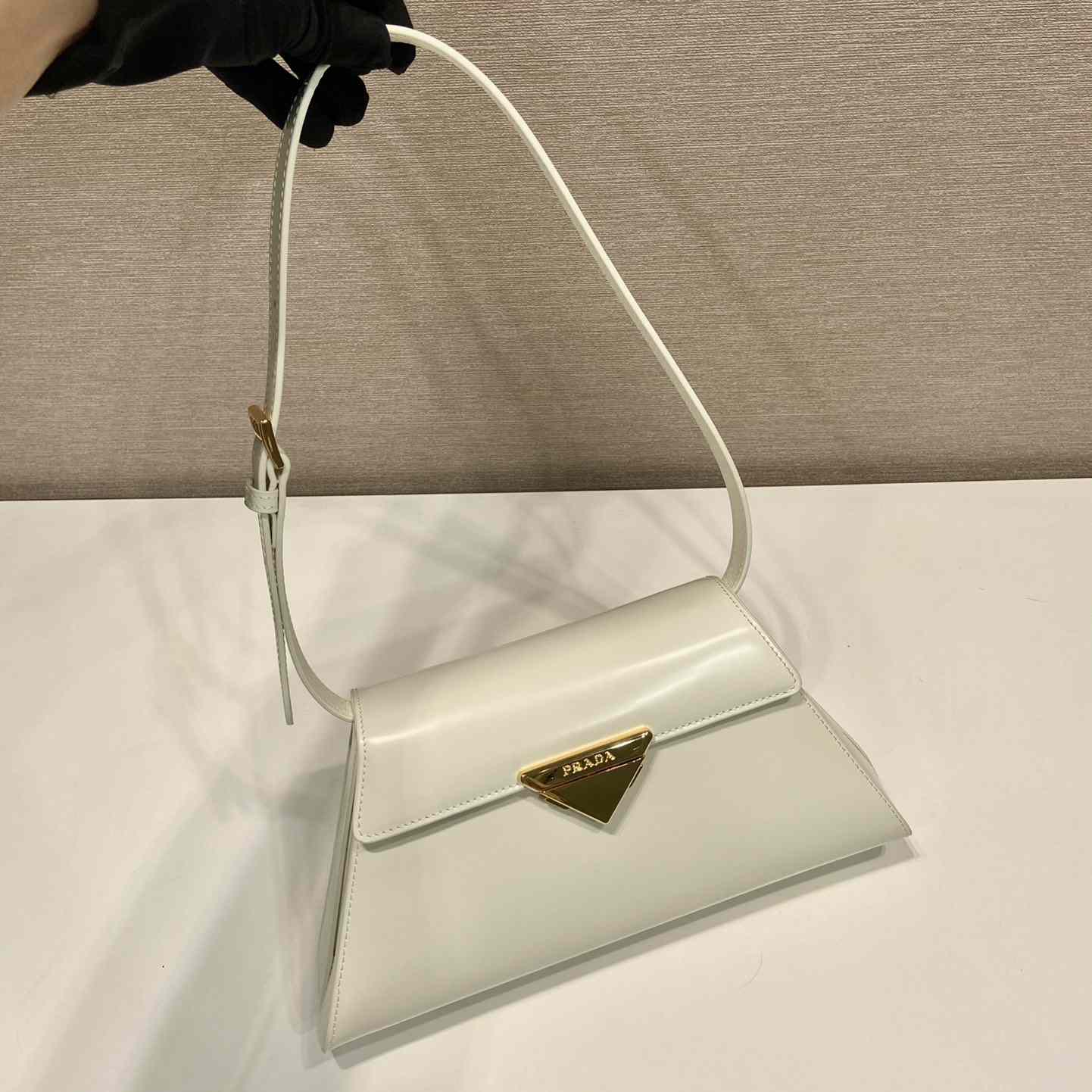 Prada Medium Brushed Leather Handbag - DopestKickz