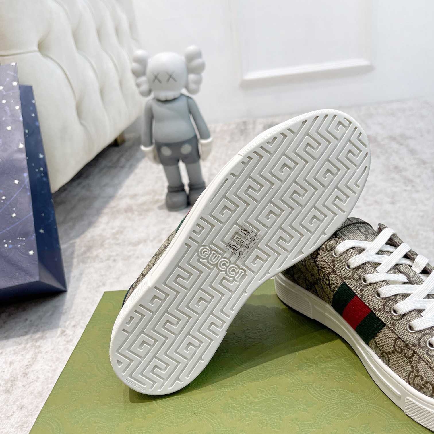 Gucci Ace Sneaker With Web - DopestKickz