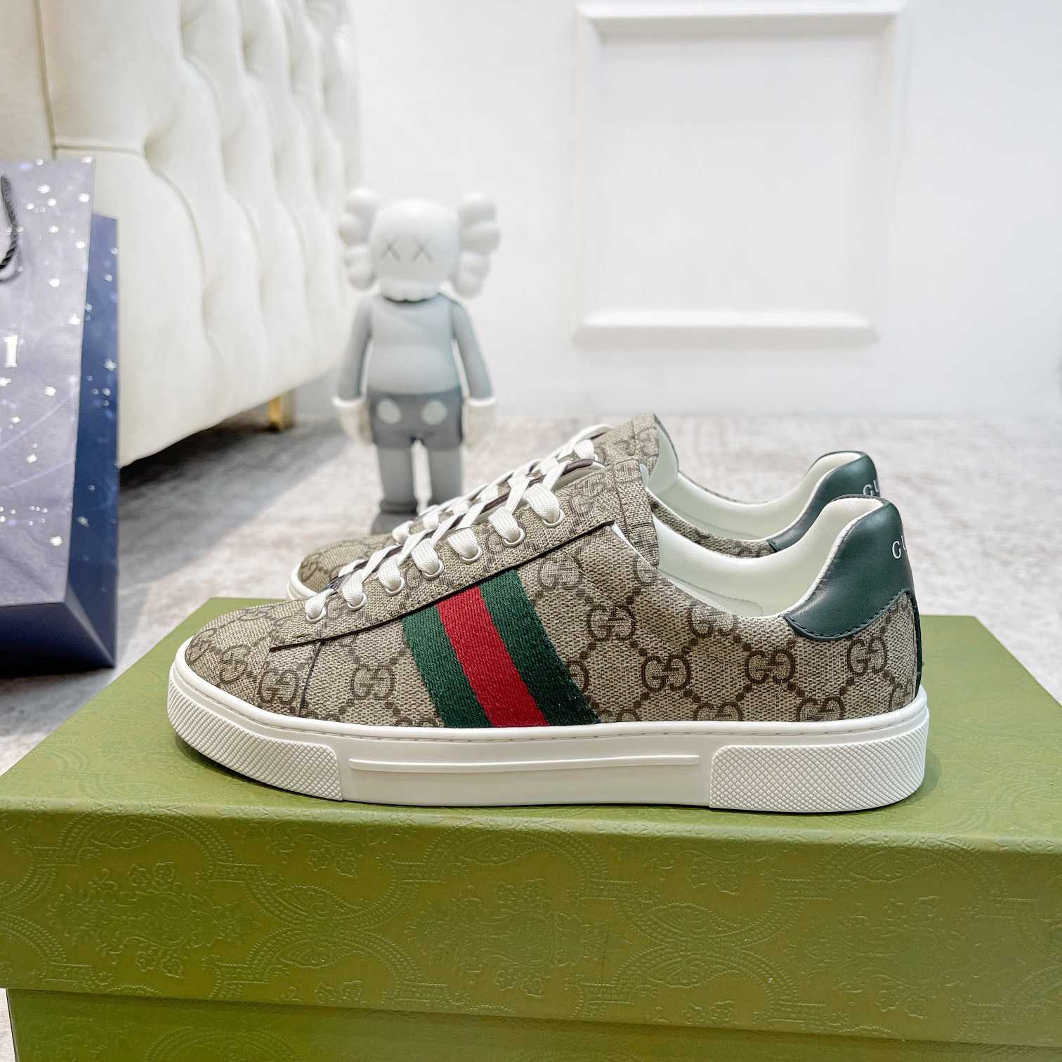 Gucci Ace Sneaker With Web - DopestKickz