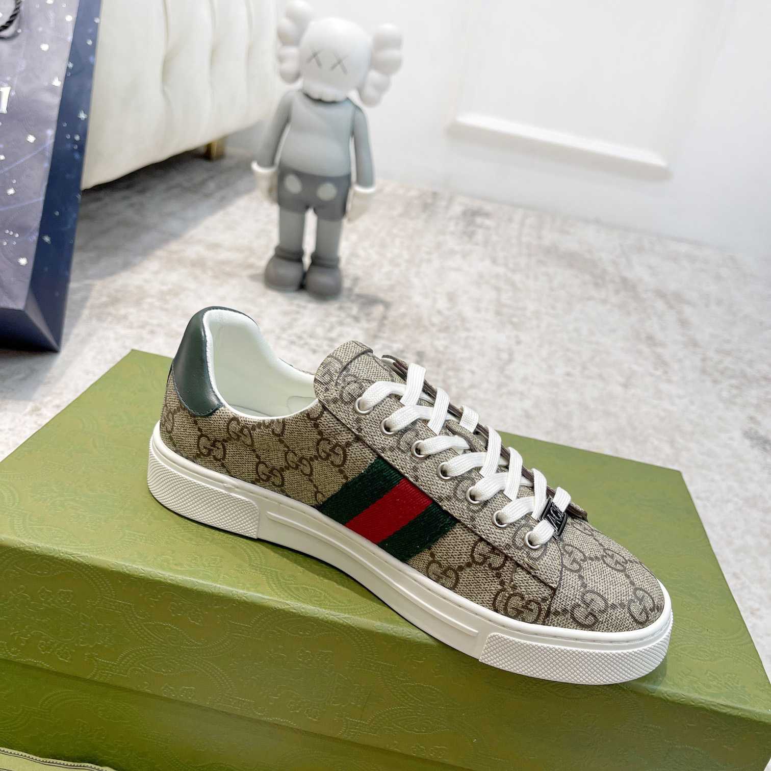 Gucci Ace Sneaker With Web - DopestKickz