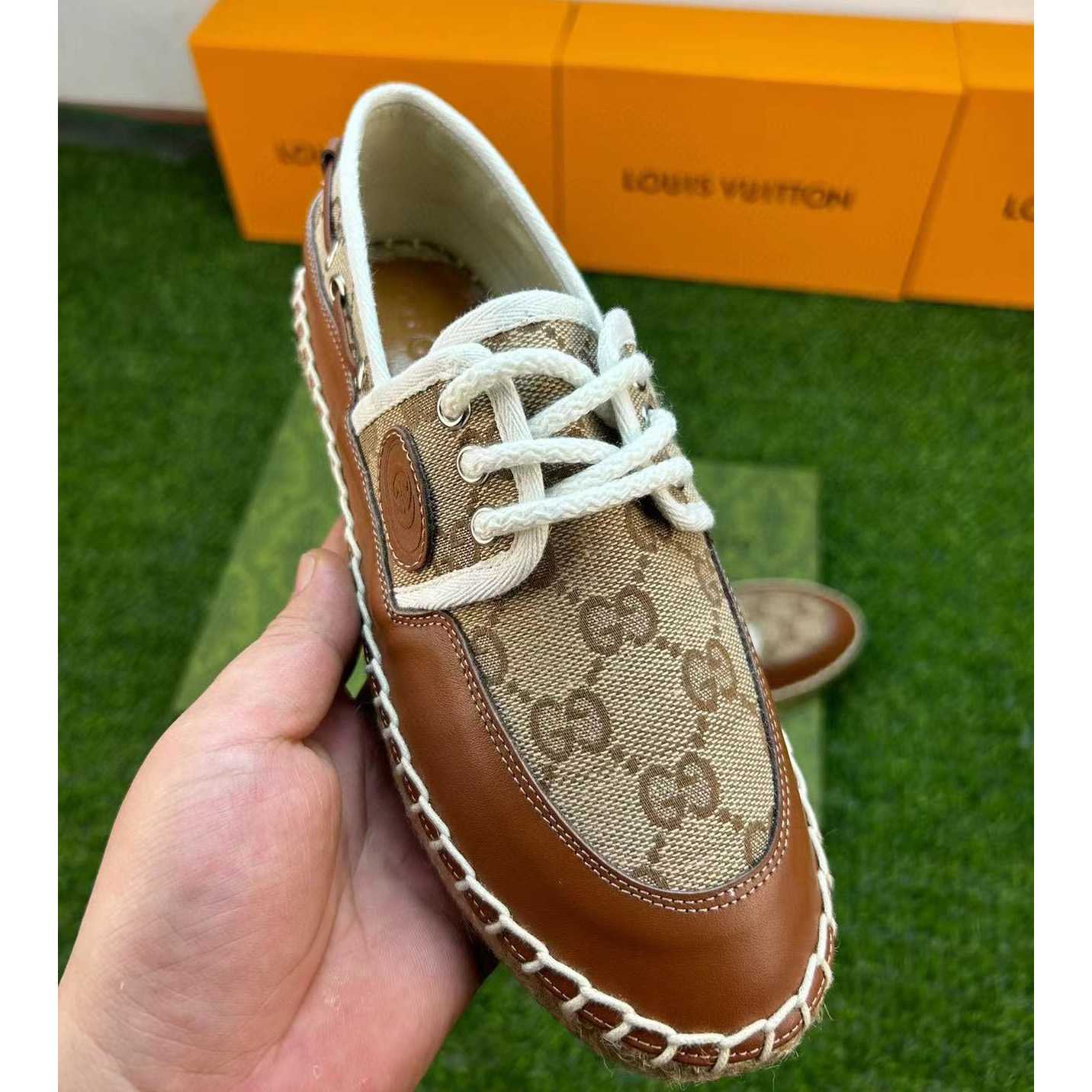 Gucci Lace-up GG Shoe - DopestKickz