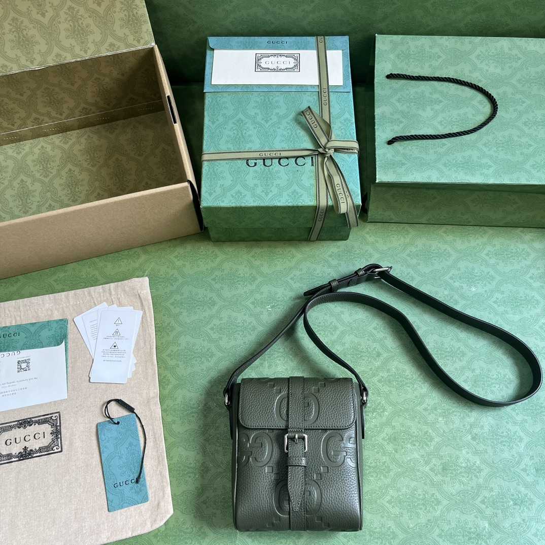 Gucci Jumbo GG Small Messenger Bag  (14.5x 18.5x 4.5cm) - DopestKickz
