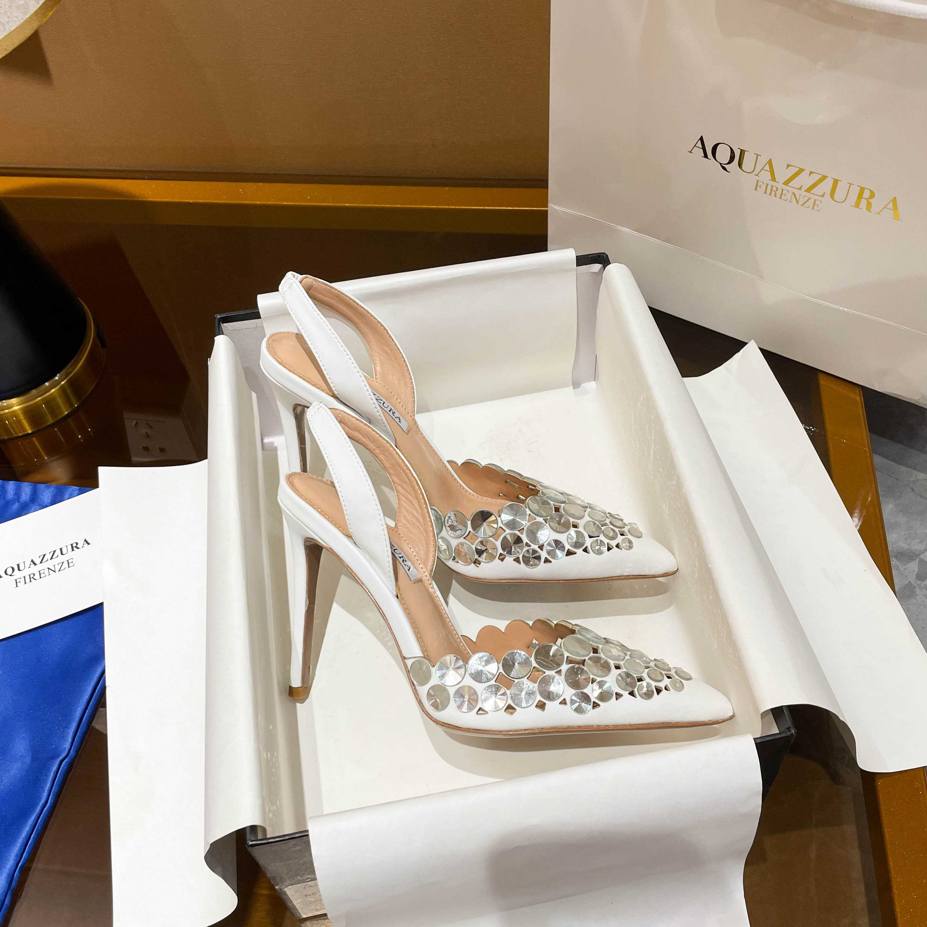 Aquazzura Maxi-Tequila Sling 105 - DopestKickz