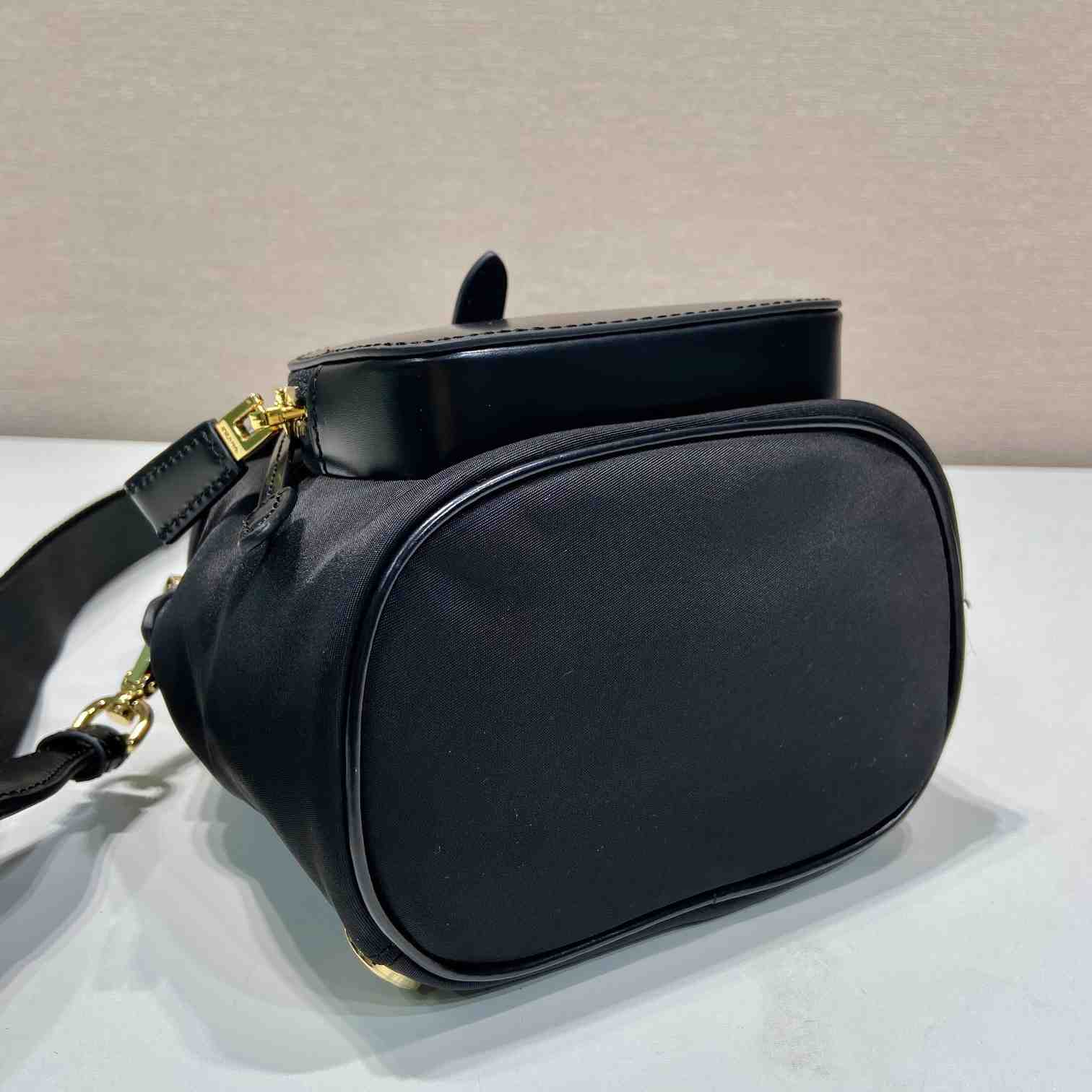 Prada Small Re-Nylon And Brushed Leather Backpack - DopestKickz