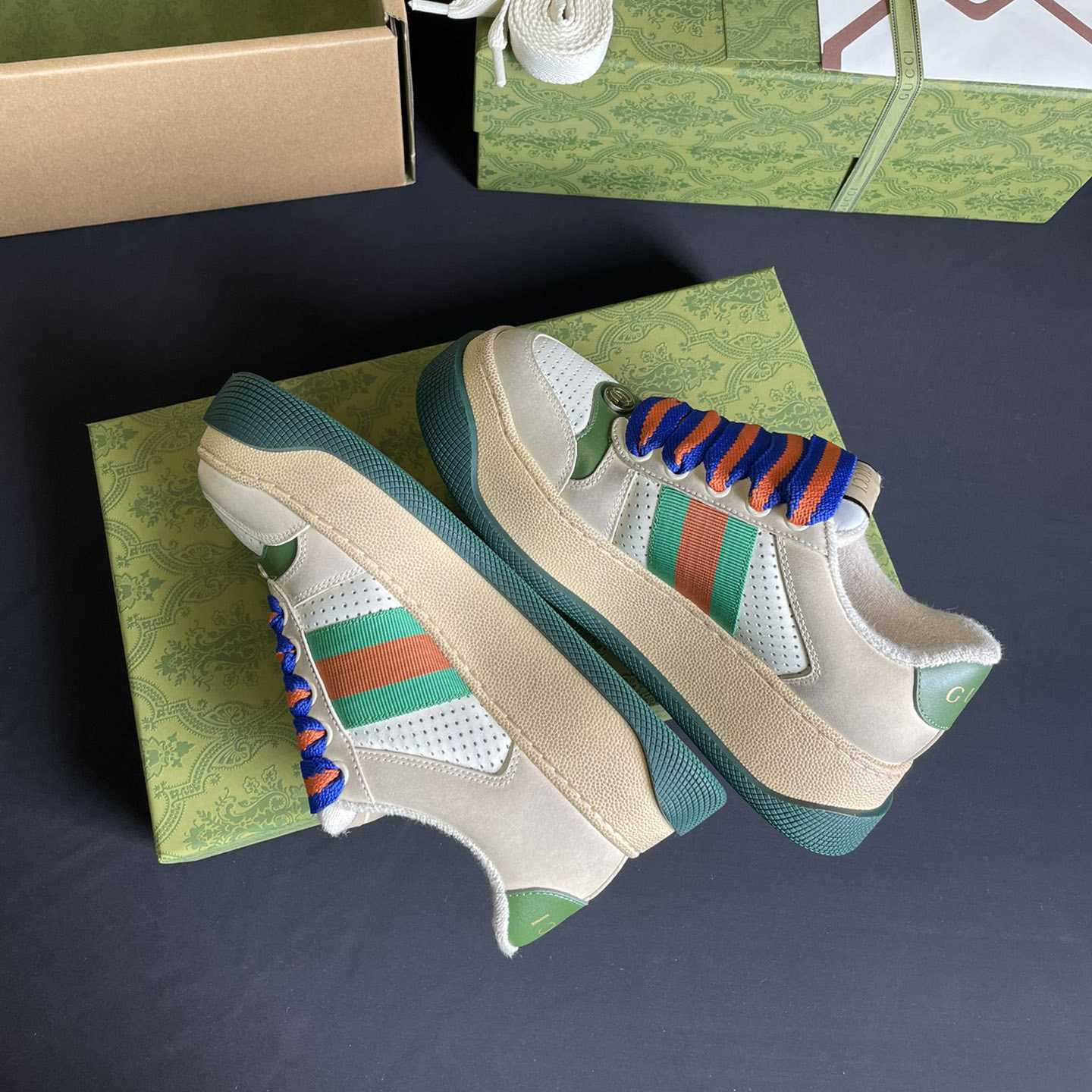 Gucci Screener Sneaker With Web - DopestKickz