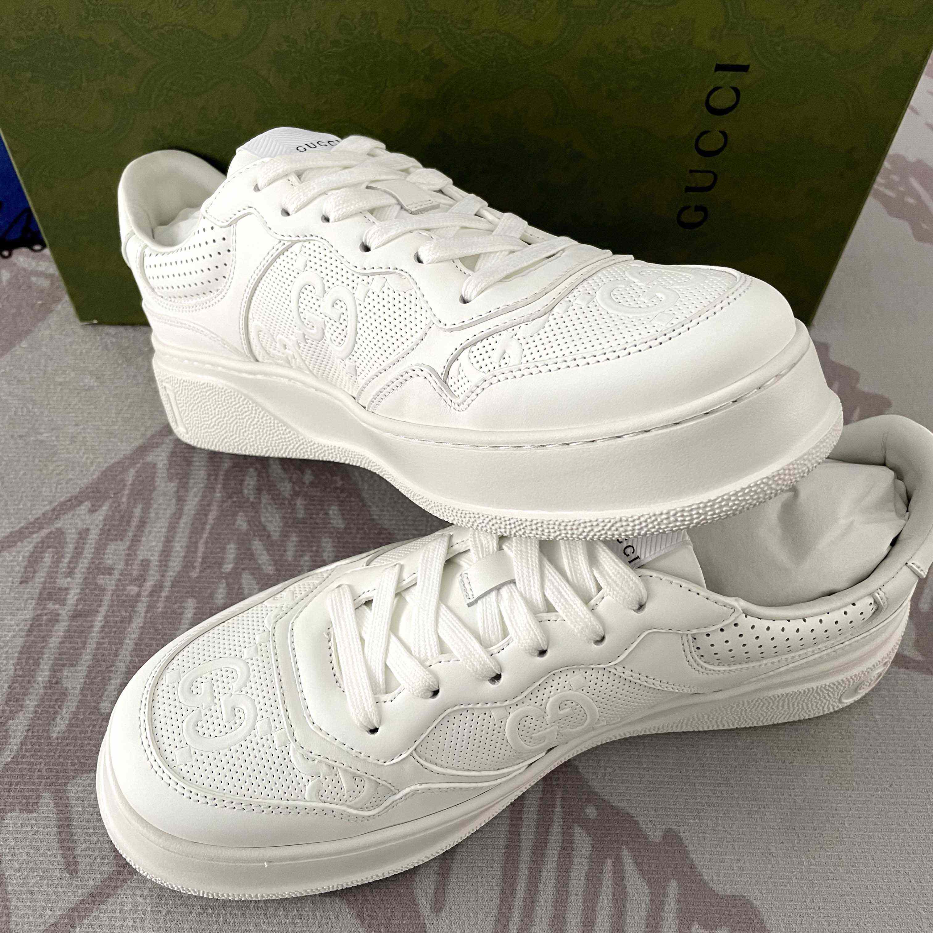 Gucci GG Embossed Sneaker - DopestKickz