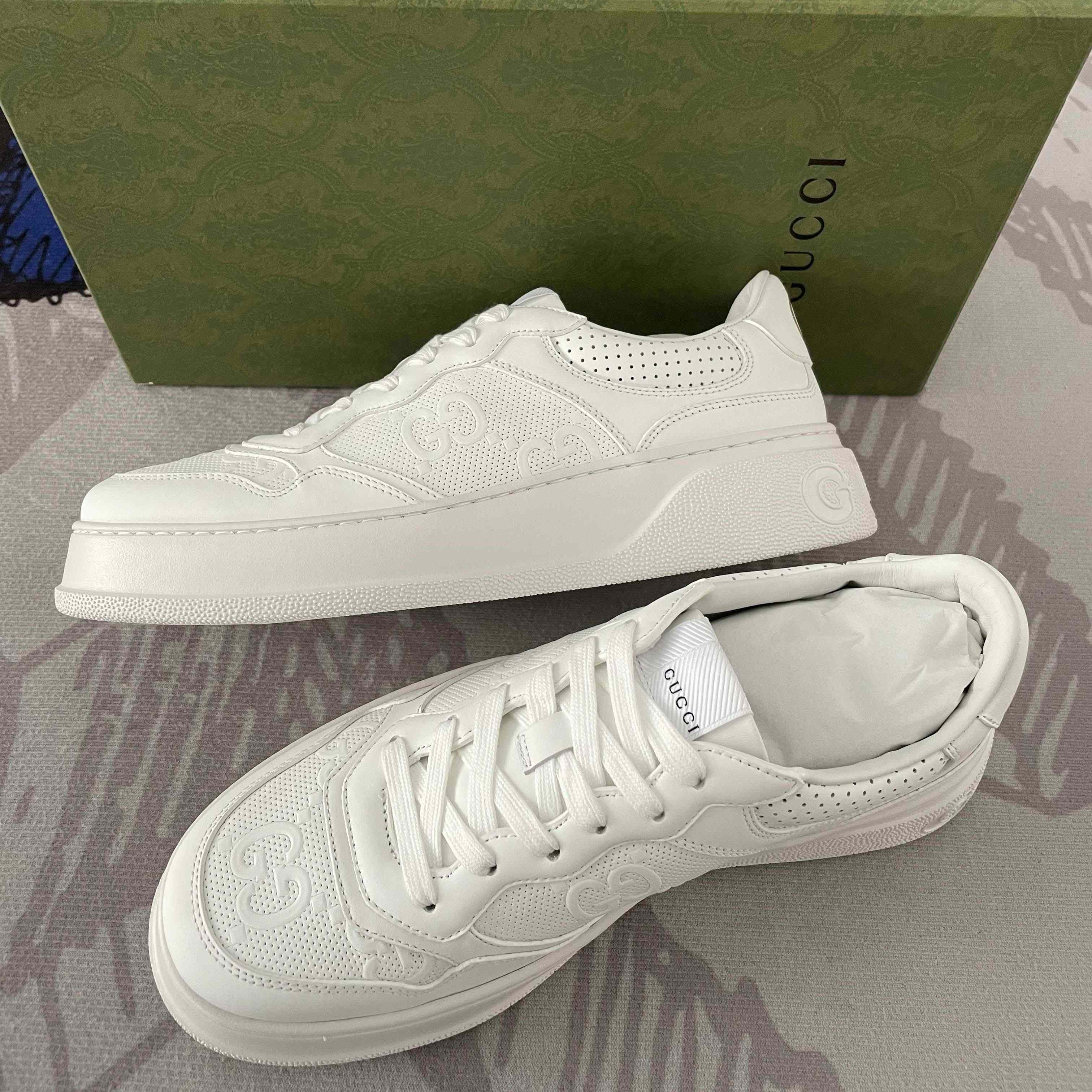 Gucci GG Embossed Sneaker - DopestKickz