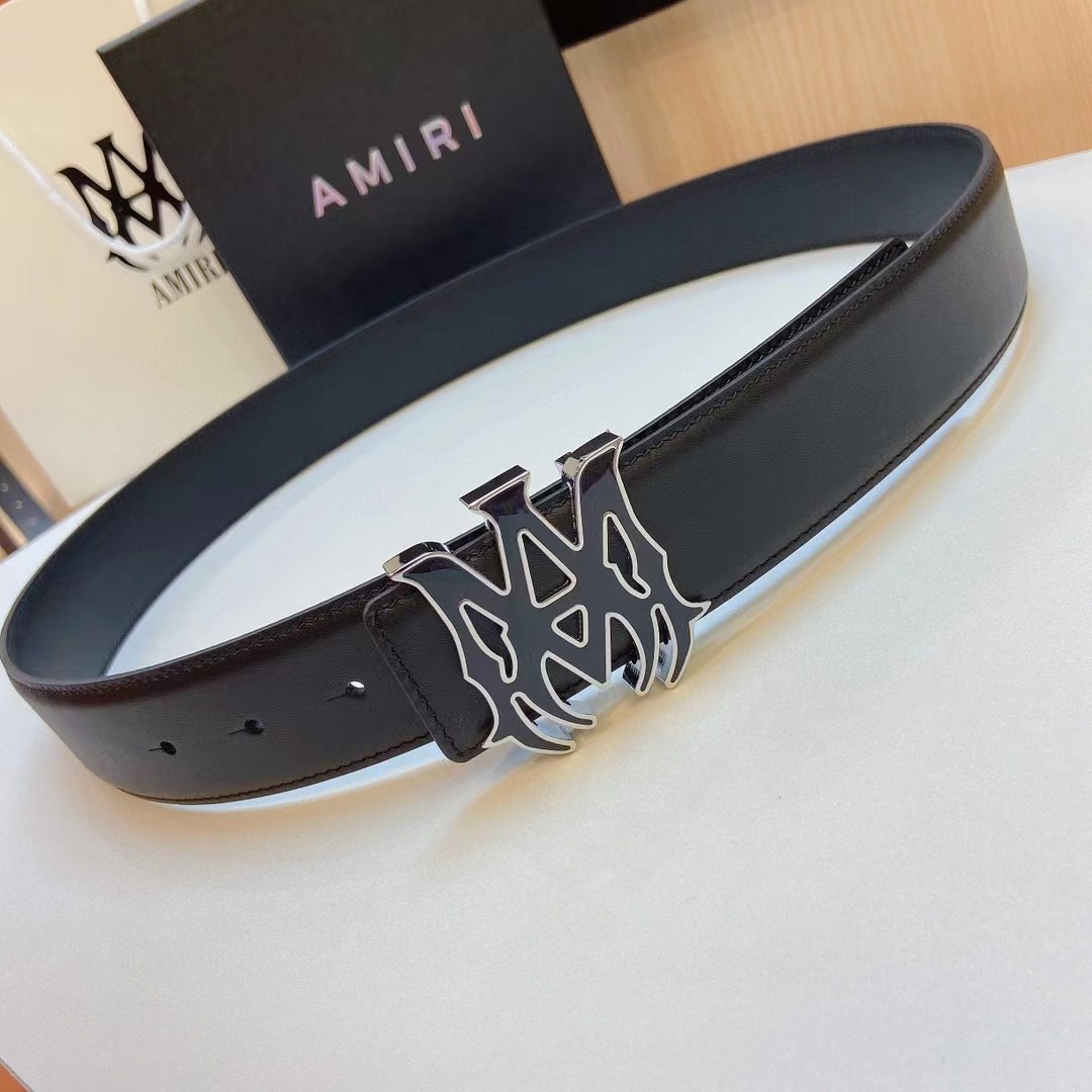 Amiri Ma Leather Belt - DopestKickz