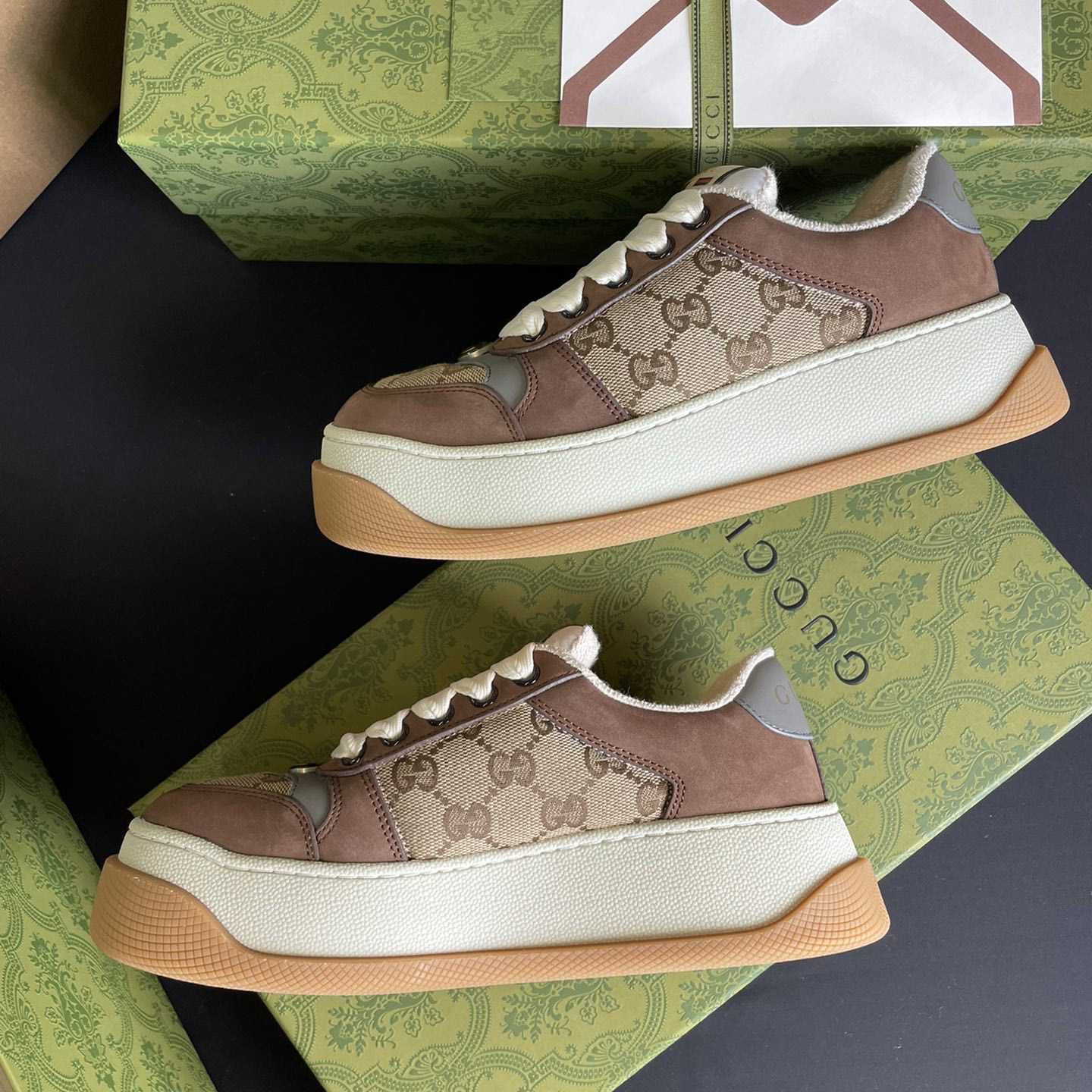 Gucci Men's Screener GG Sneaker  - DopestKickz
