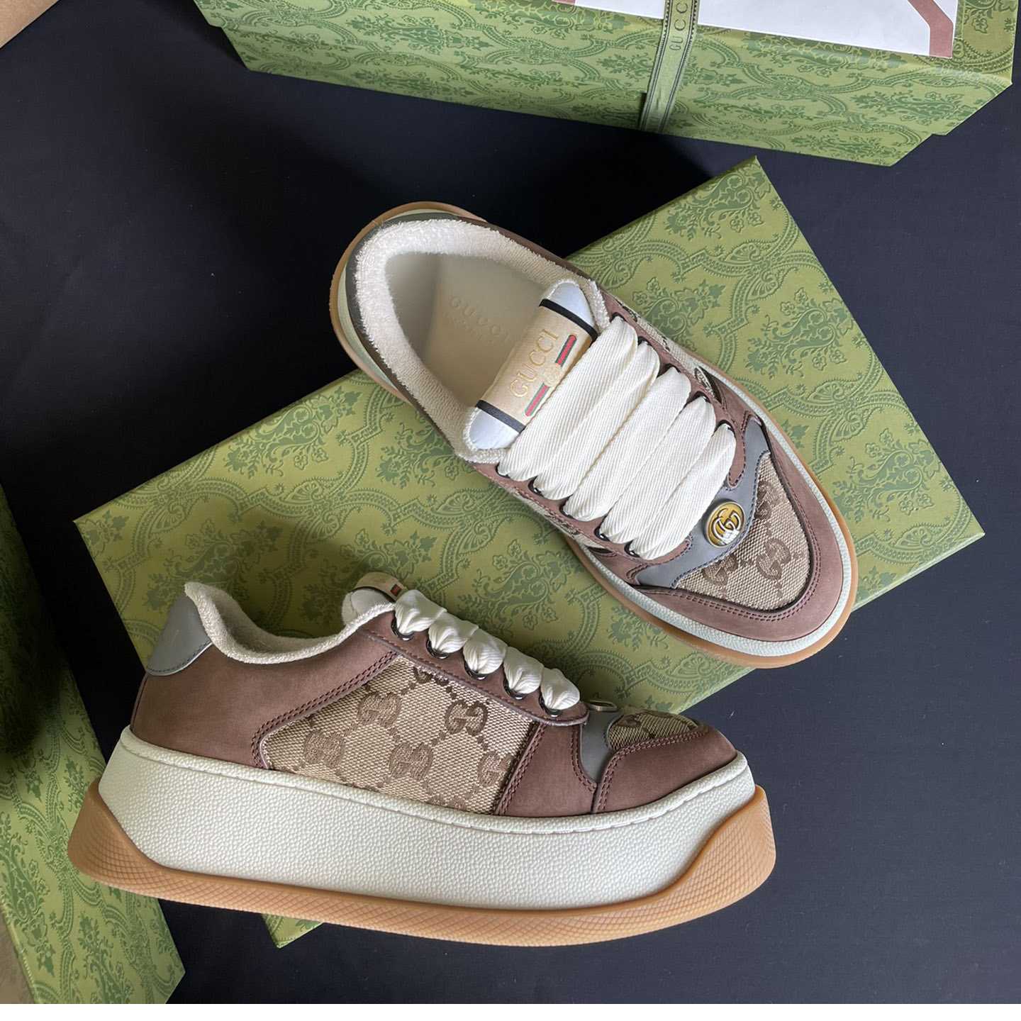 Gucci Men's Screener GG Sneaker  - DopestKickz