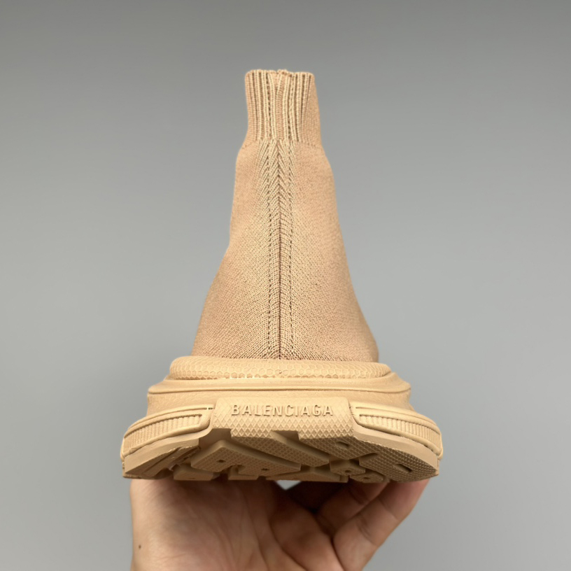 Balenciaga 3XL Sock Recycled Knit Sneaker In Beige  - DopestKickz