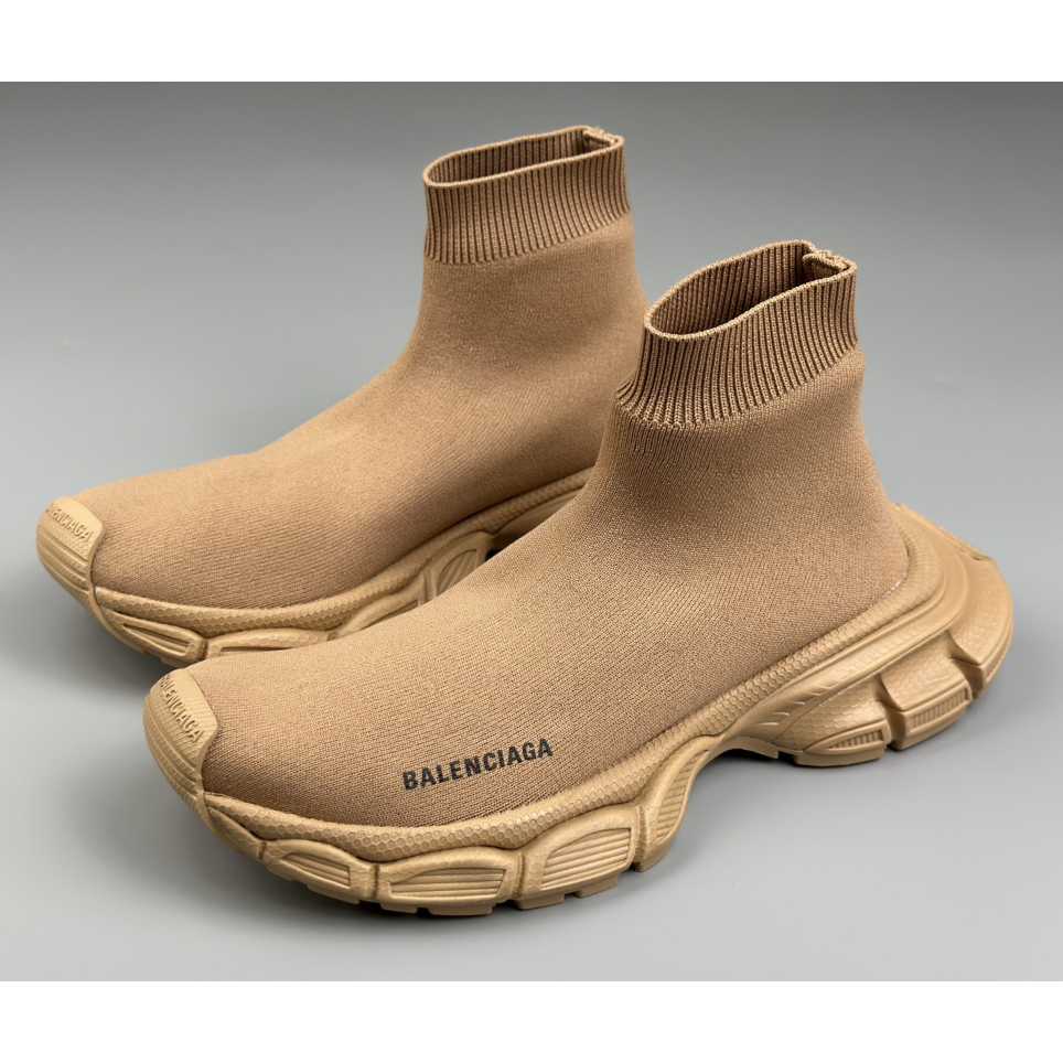 Balenciaga 3XL Sock Recycled Knit Sneaker In Beige  - DopestKickz