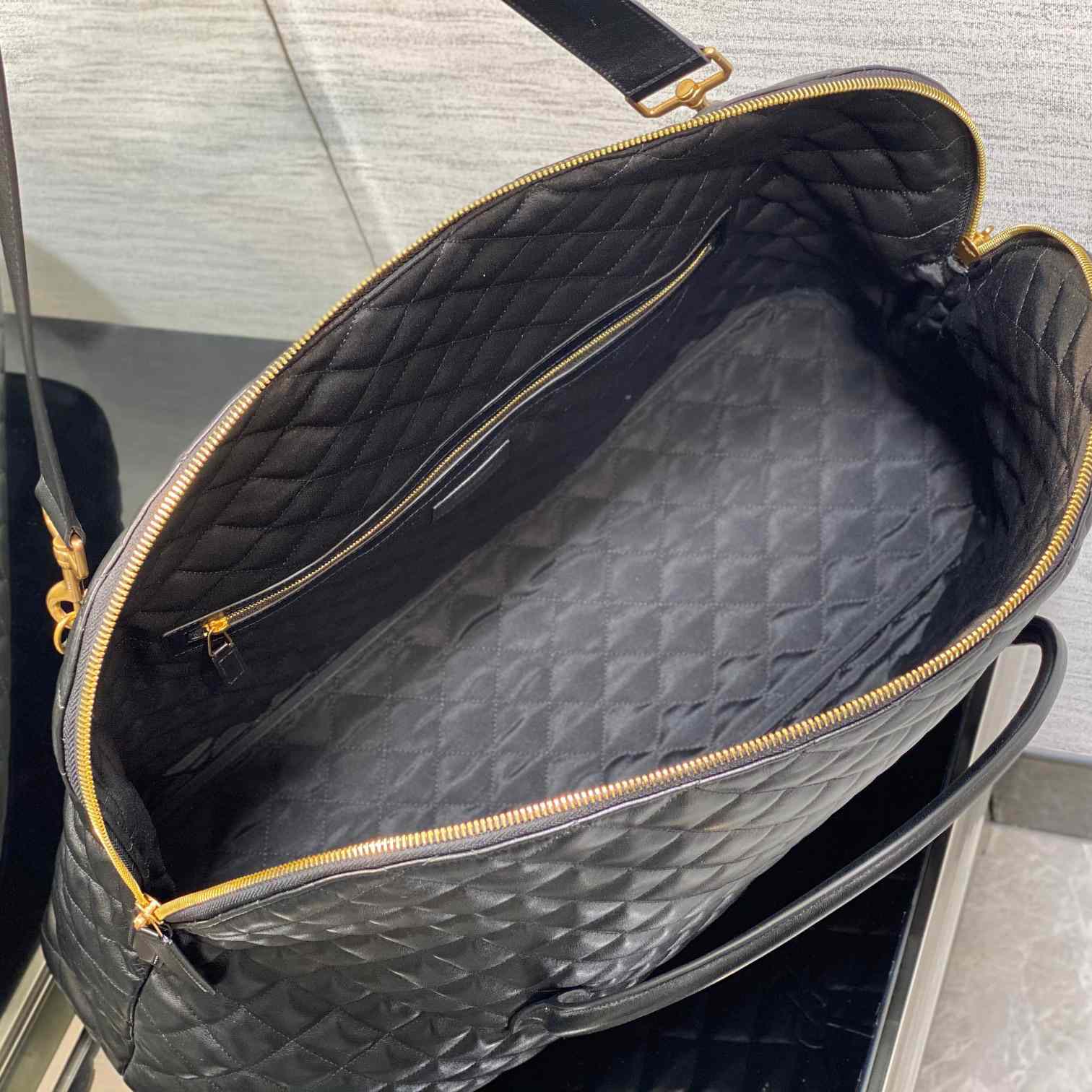 Saint Laurent ES Giant Travel Bag In Quilted Leather - DopestKickz