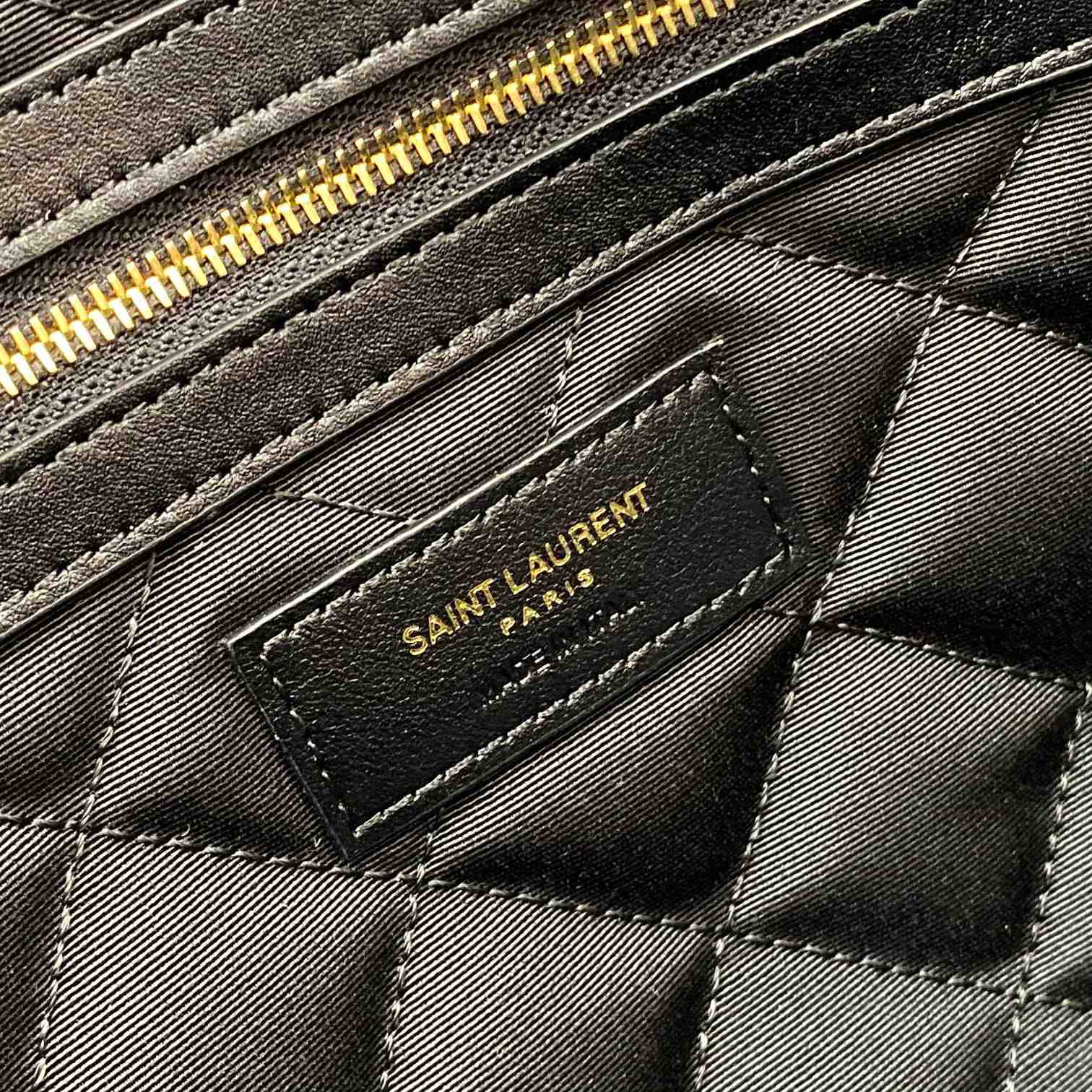 Saint Laurent ES Giant Travel Bag In Quilted Leather - DopestKickz