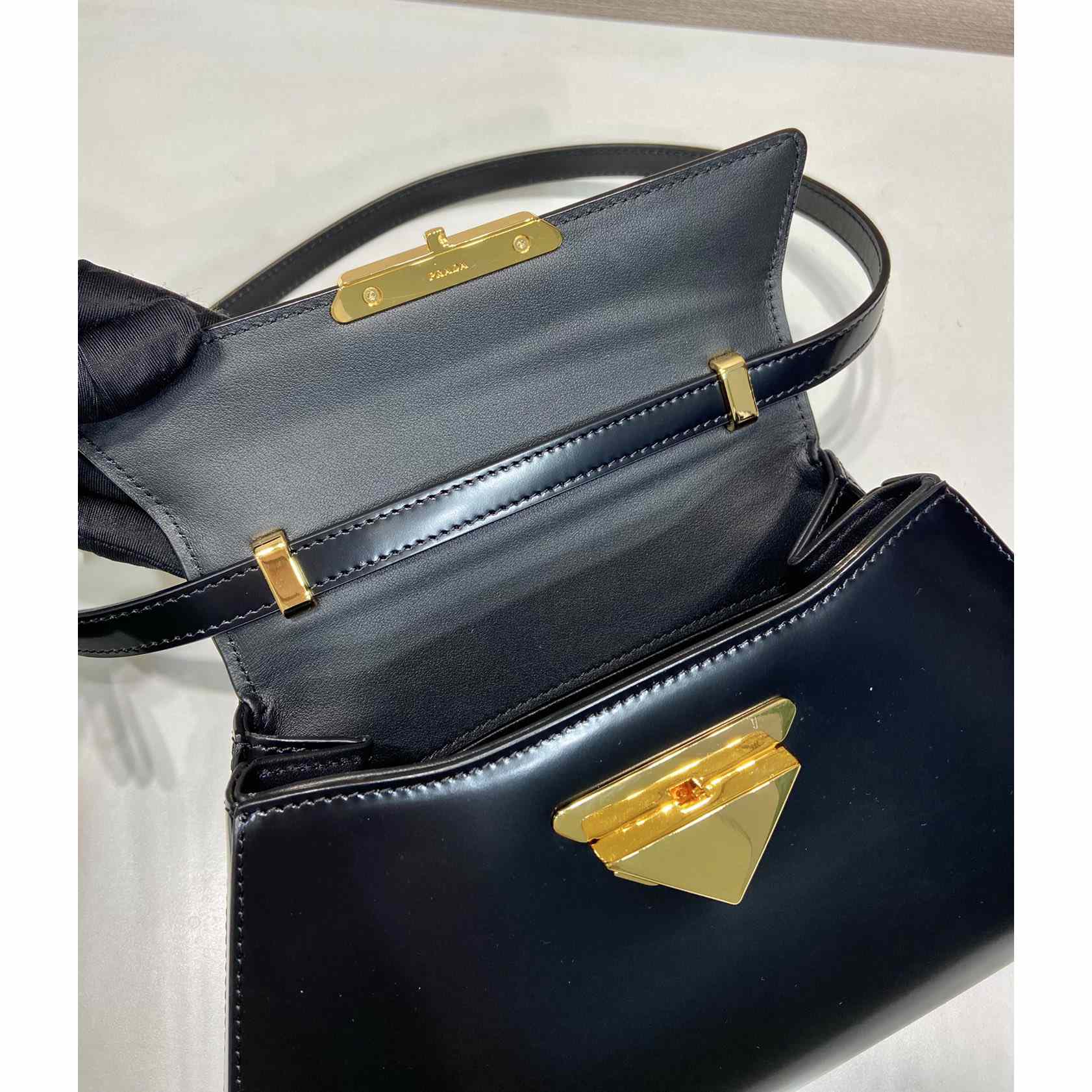 Prada Medium Brushed Leather Handbag - DopestKickz