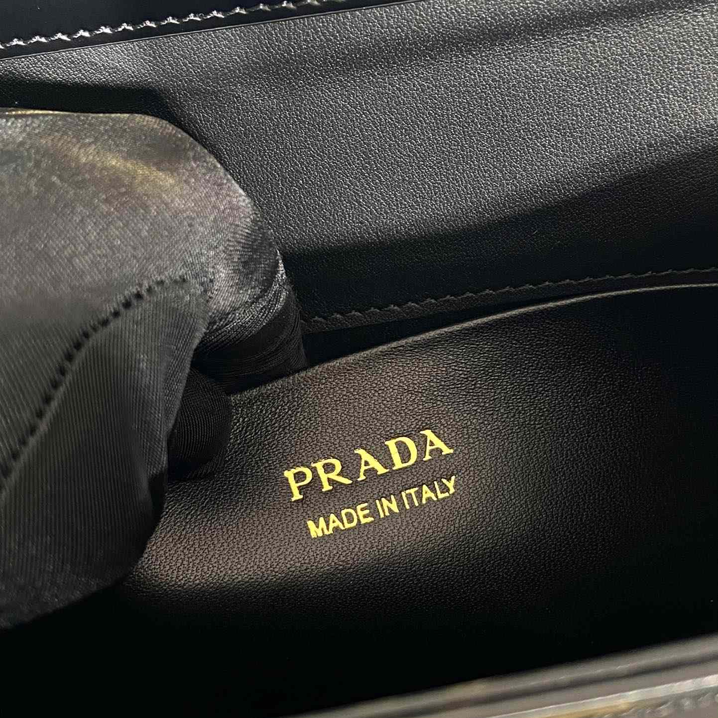 Prada Medium Brushed Leather Handbag - DopestKickz