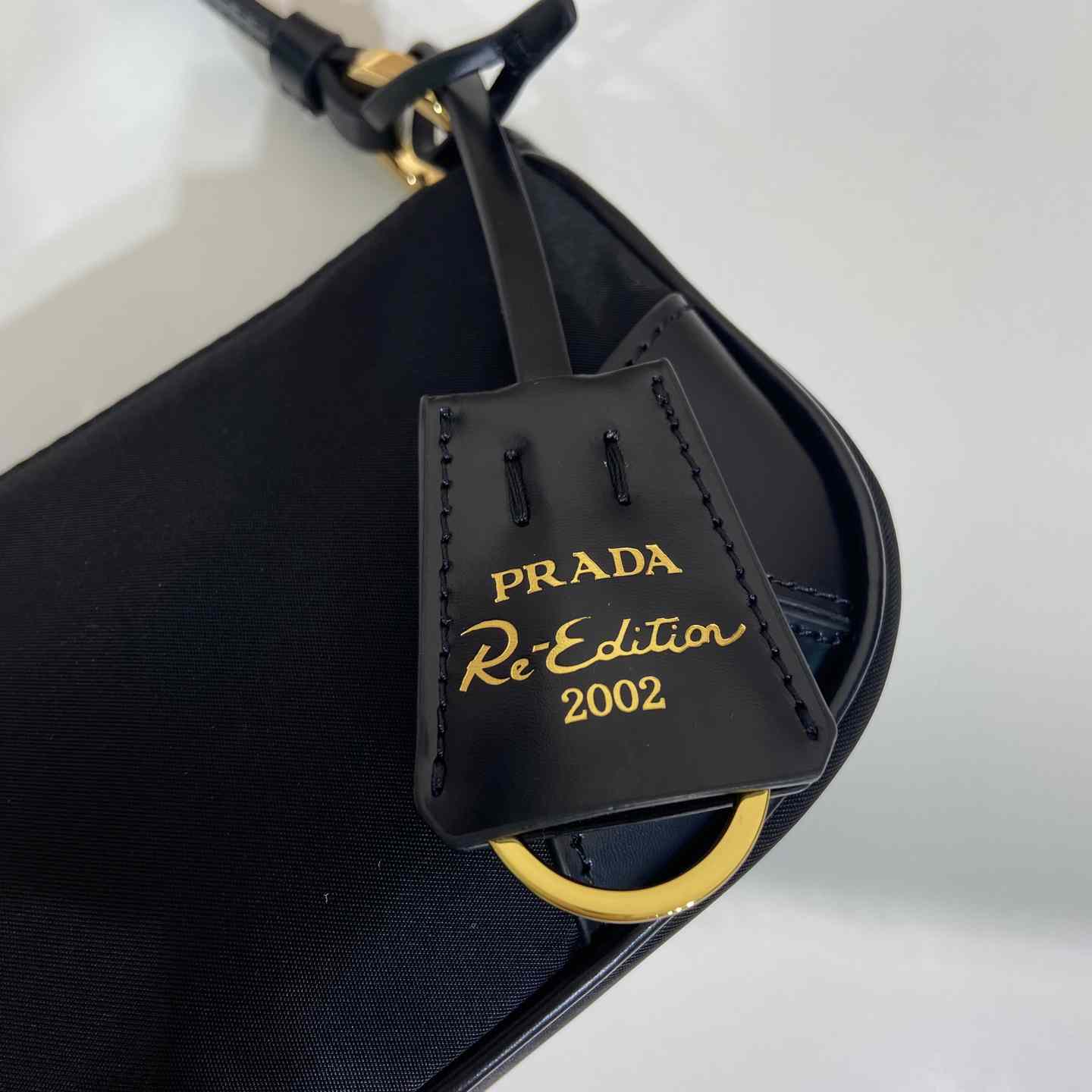 Prada Re-Edition 2002 Re-Nylon And Brushed Leather Shoulder Bag - DopestKickz