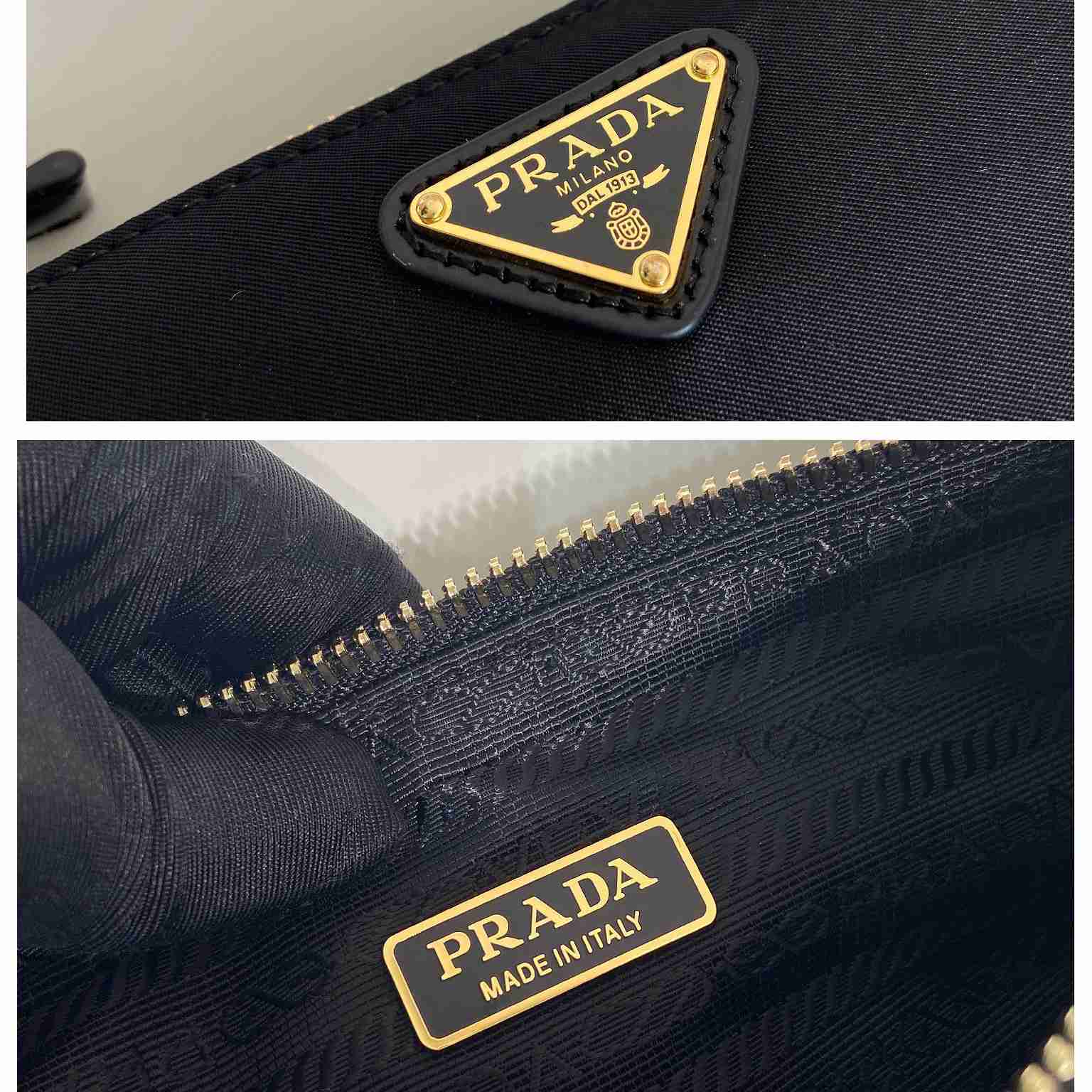 Prada Re-Edition 2002 Re-Nylon And Brushed Leather Shoulder Bag - DopestKickz