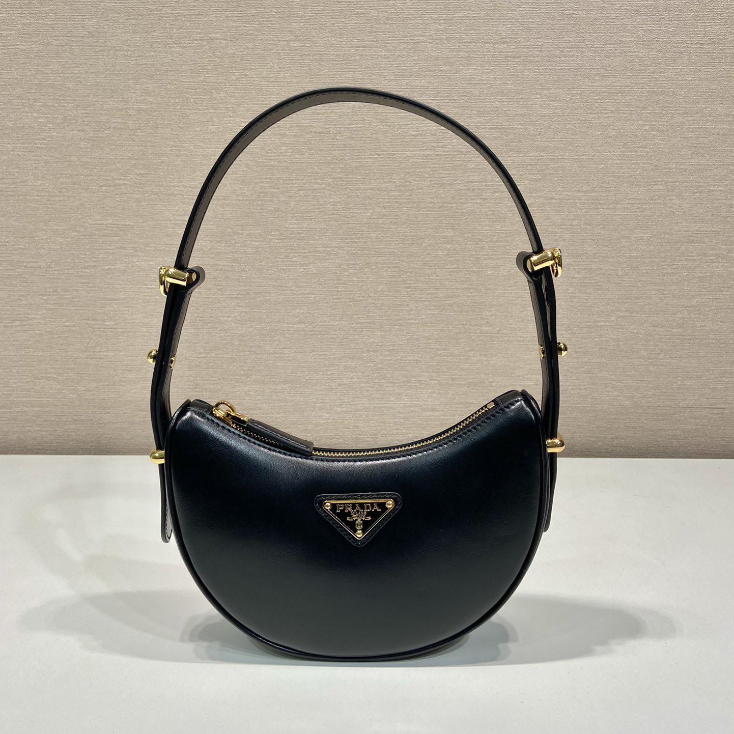 Prada Arqué Leather Mini Shoulder Bag - DopestKickz
