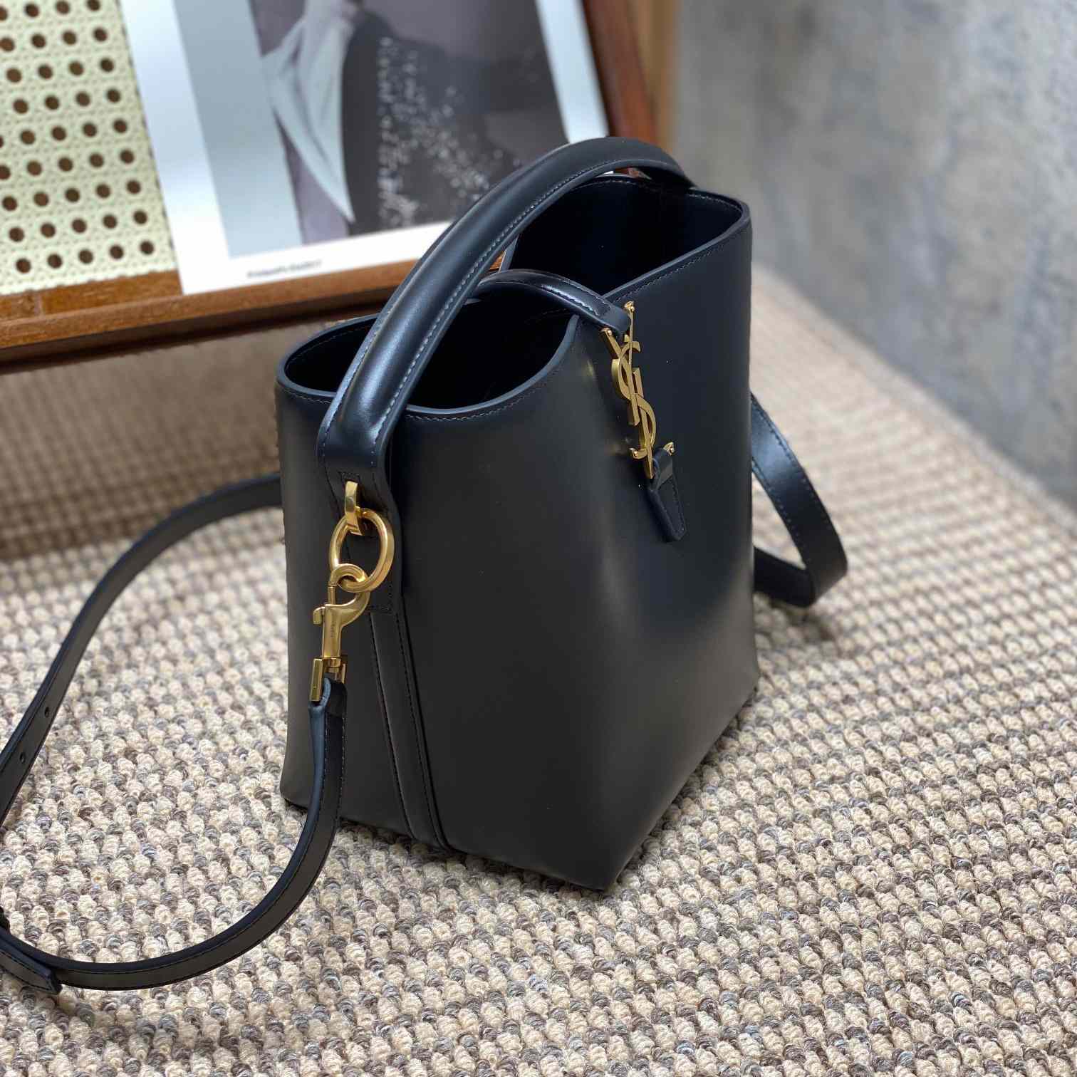 Saint Laurent Le 37 Small In Shiny Leather - DopestKickz