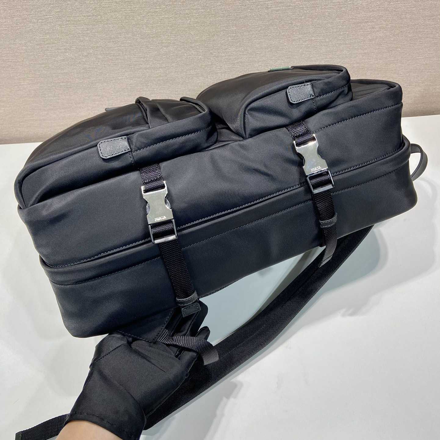 Prada Re-Nylon And Saffiano Leather Backpack - DopestKickz