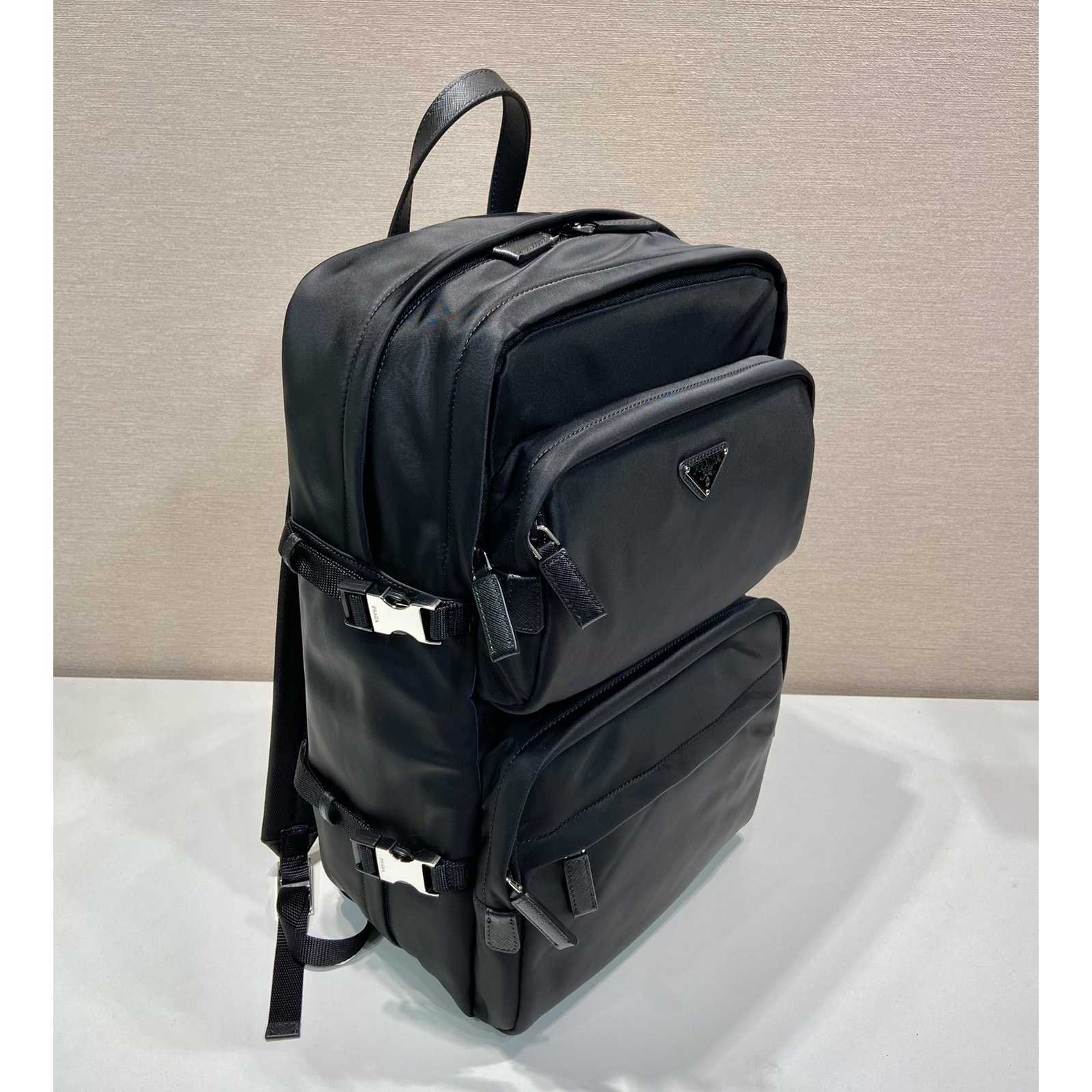 Prada Re-Nylon And Saffiano Leather Backpack - DopestKickz